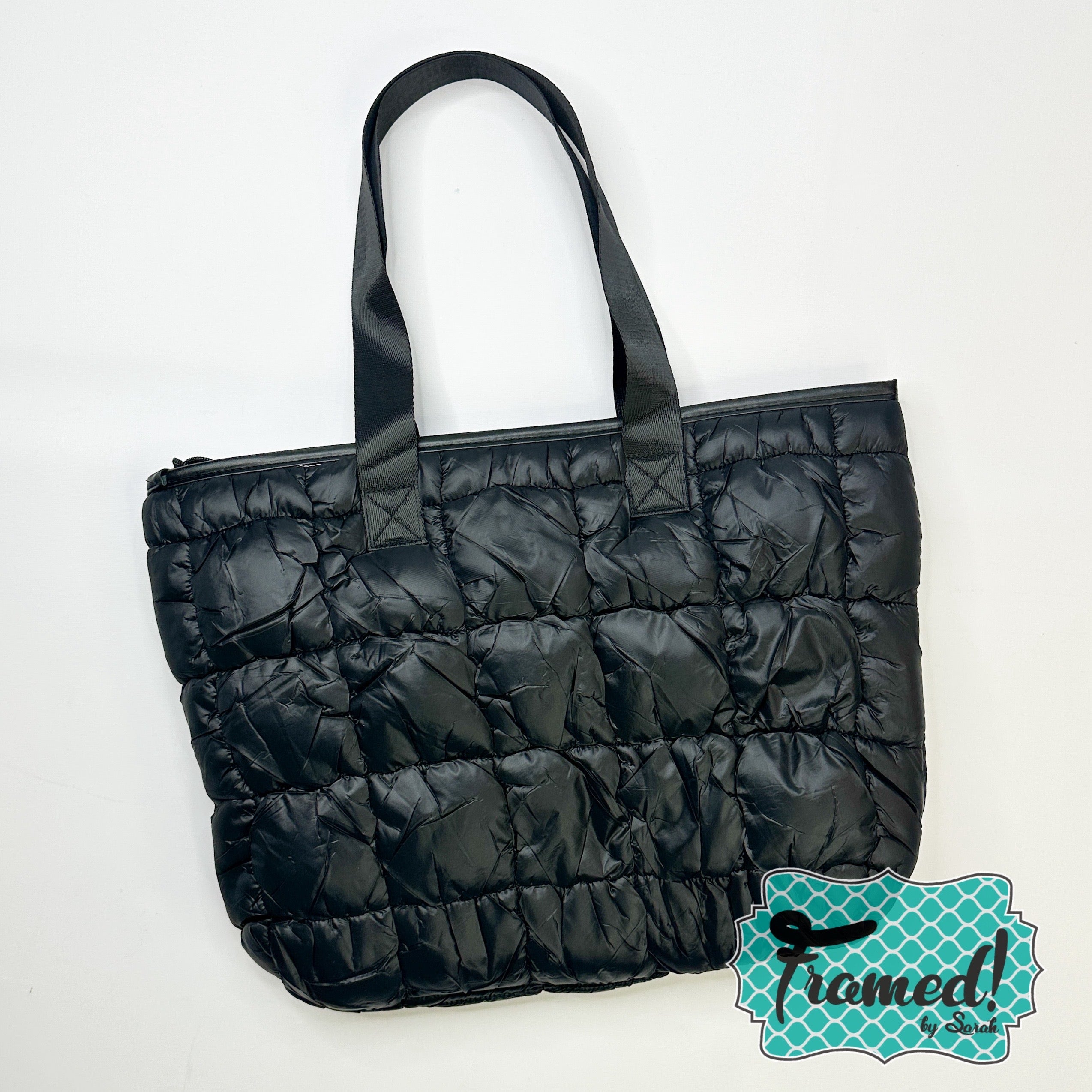 Black Puffer Tote