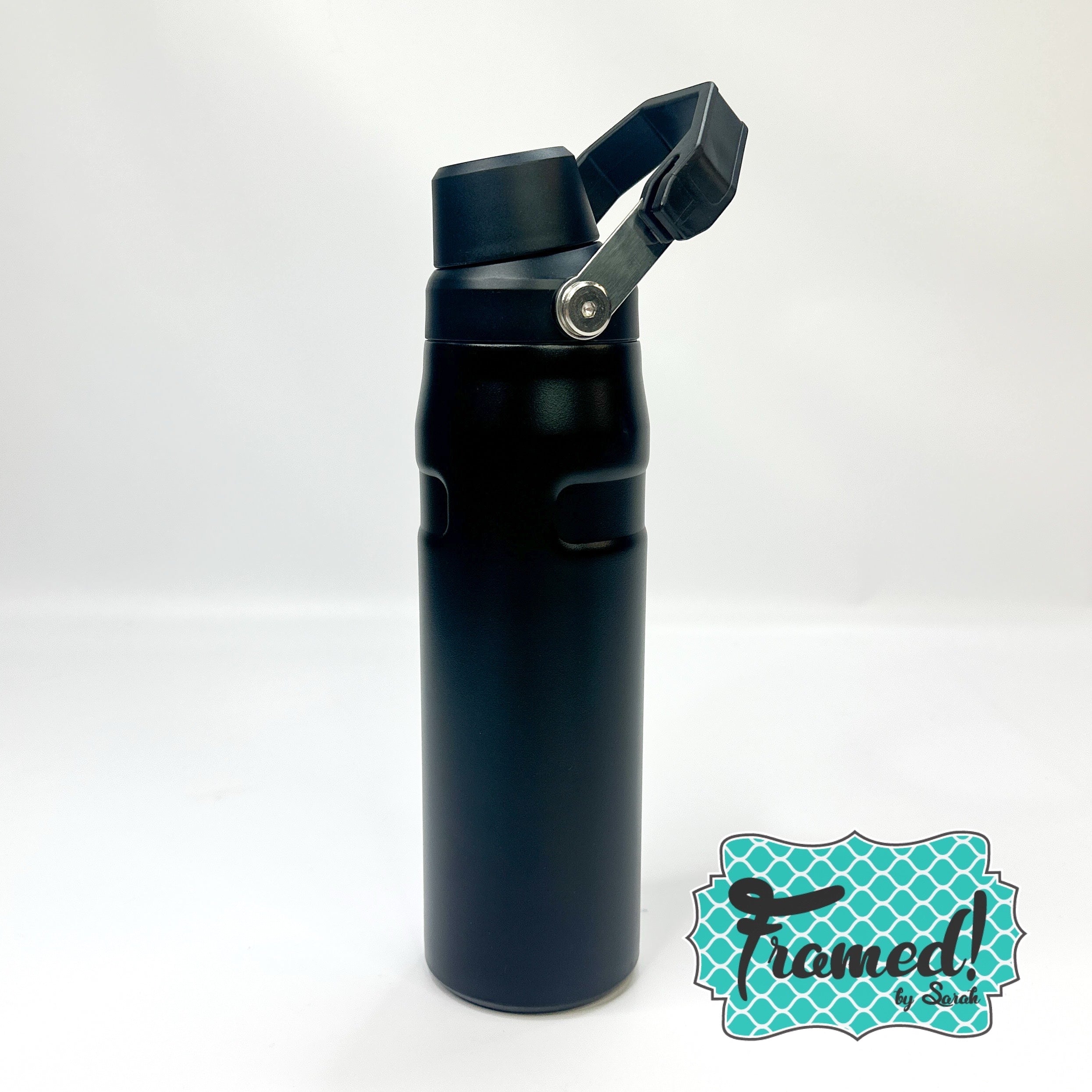 Black 24 oz Stainless Steel Bottle