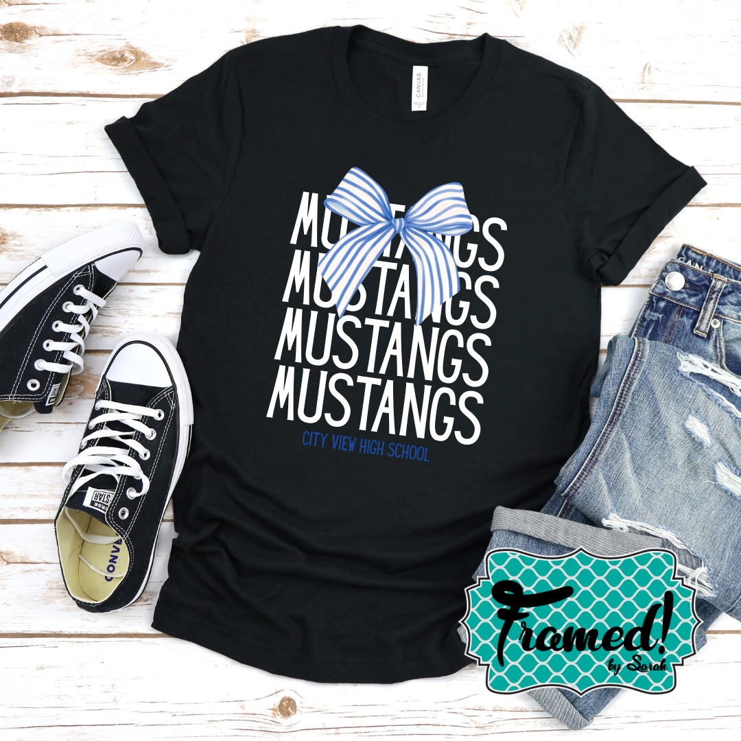 Team Name with Bow Spirit Tees