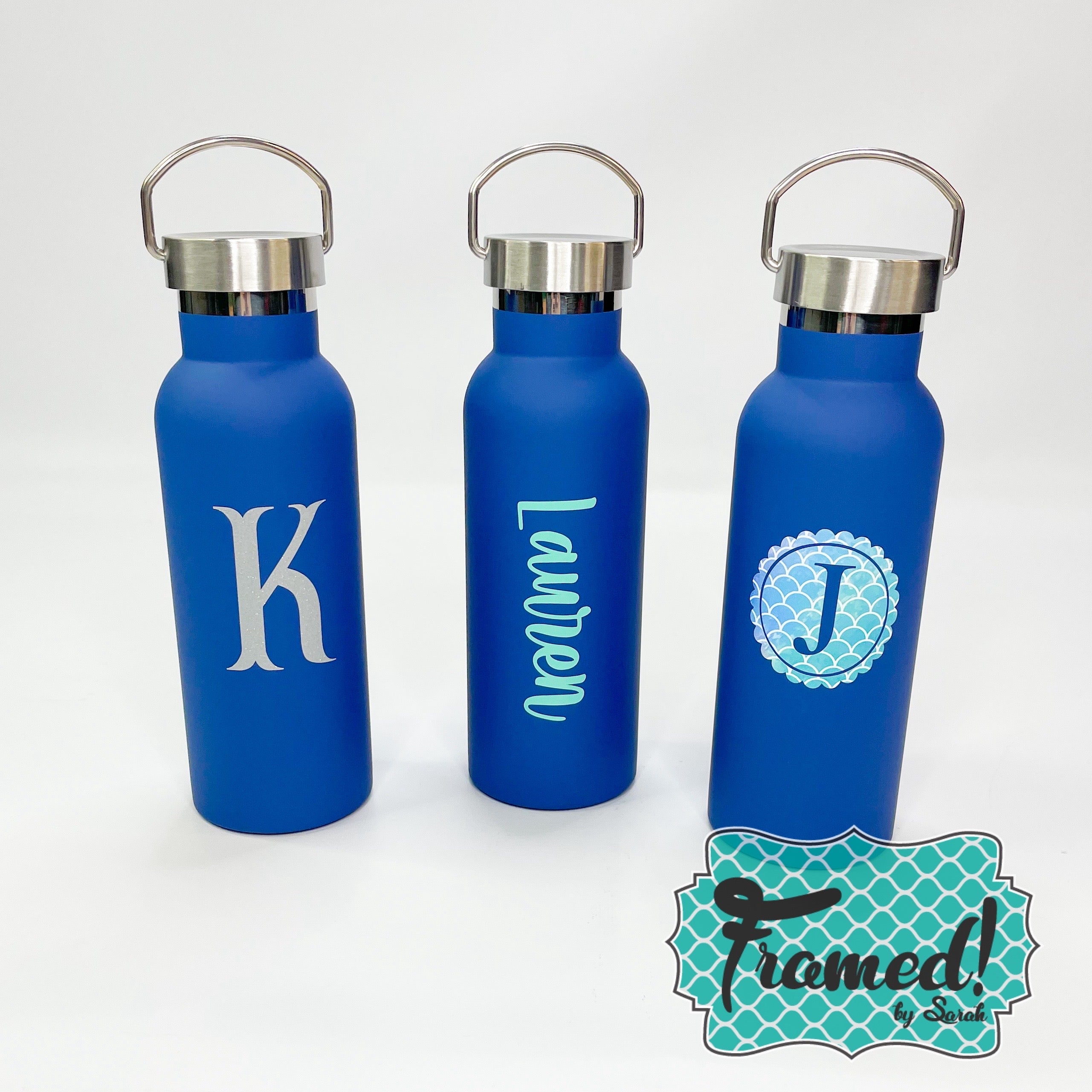 Blue Stainless Steel Water Bottle