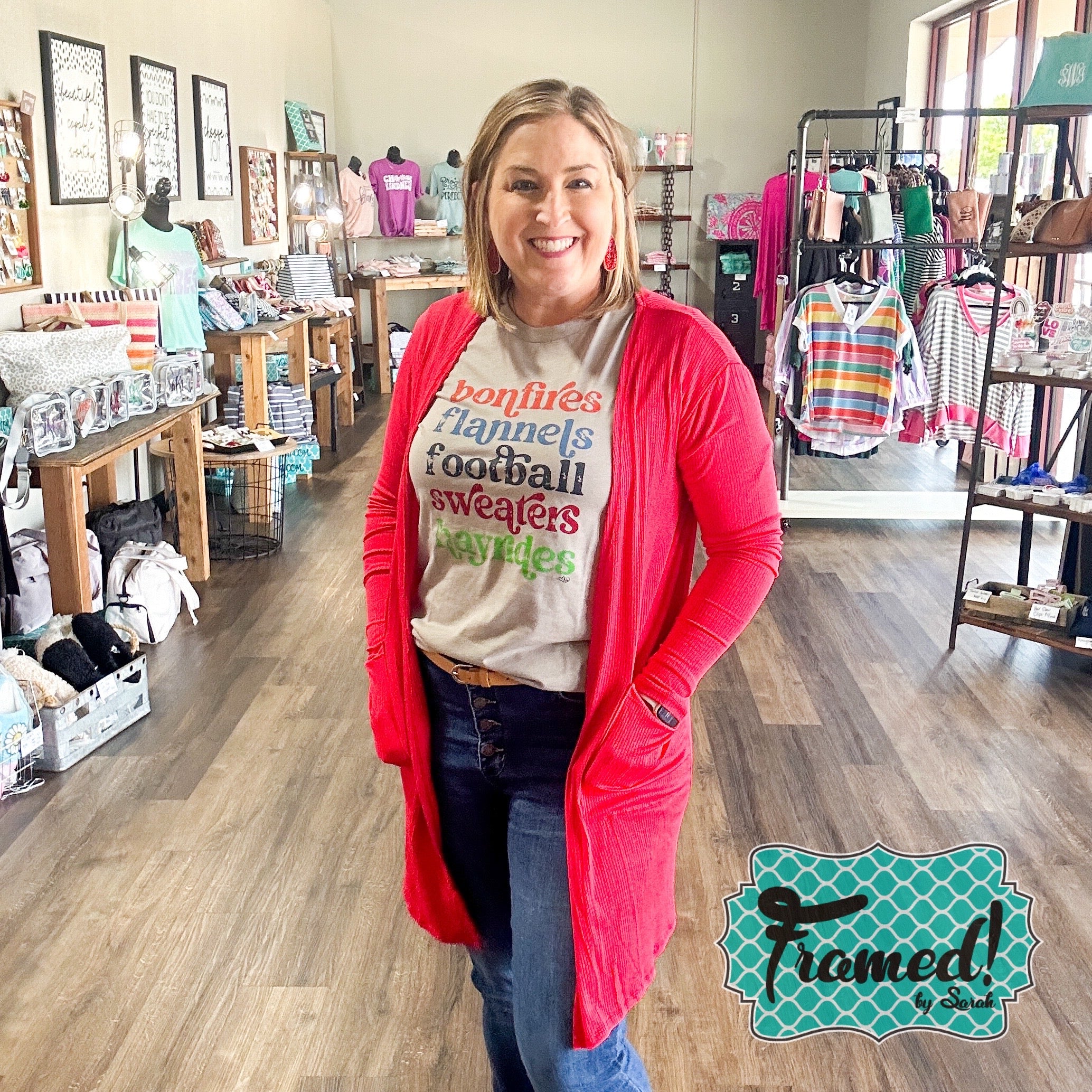 Red Sweetheart Cardigan