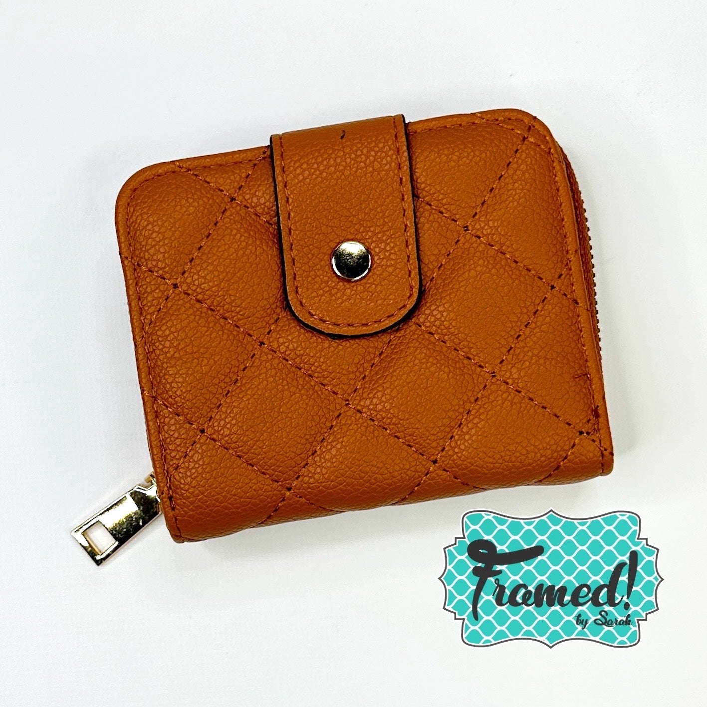 Brown Lucy Quilted Wallet