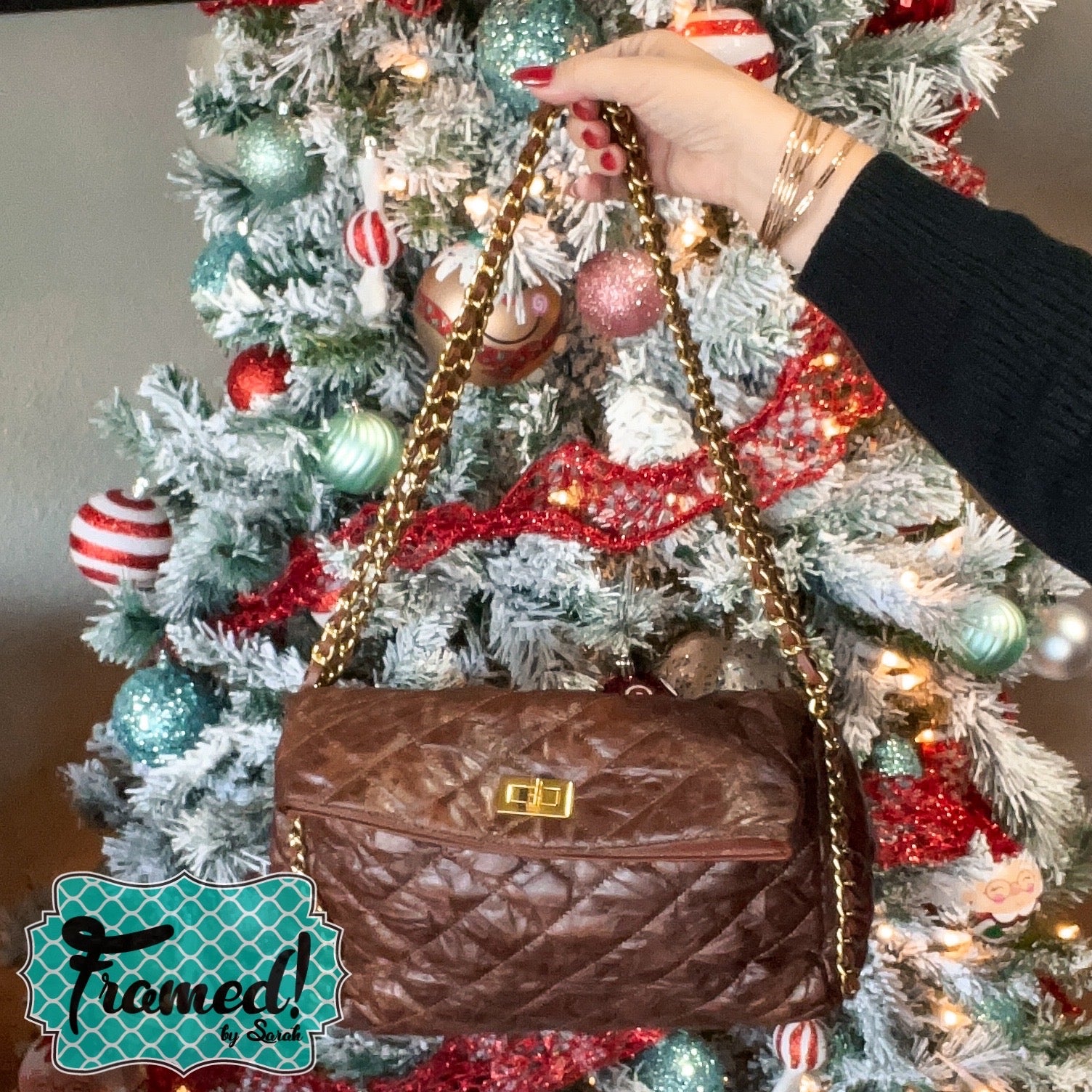 Brown Chain Shoulder Bag