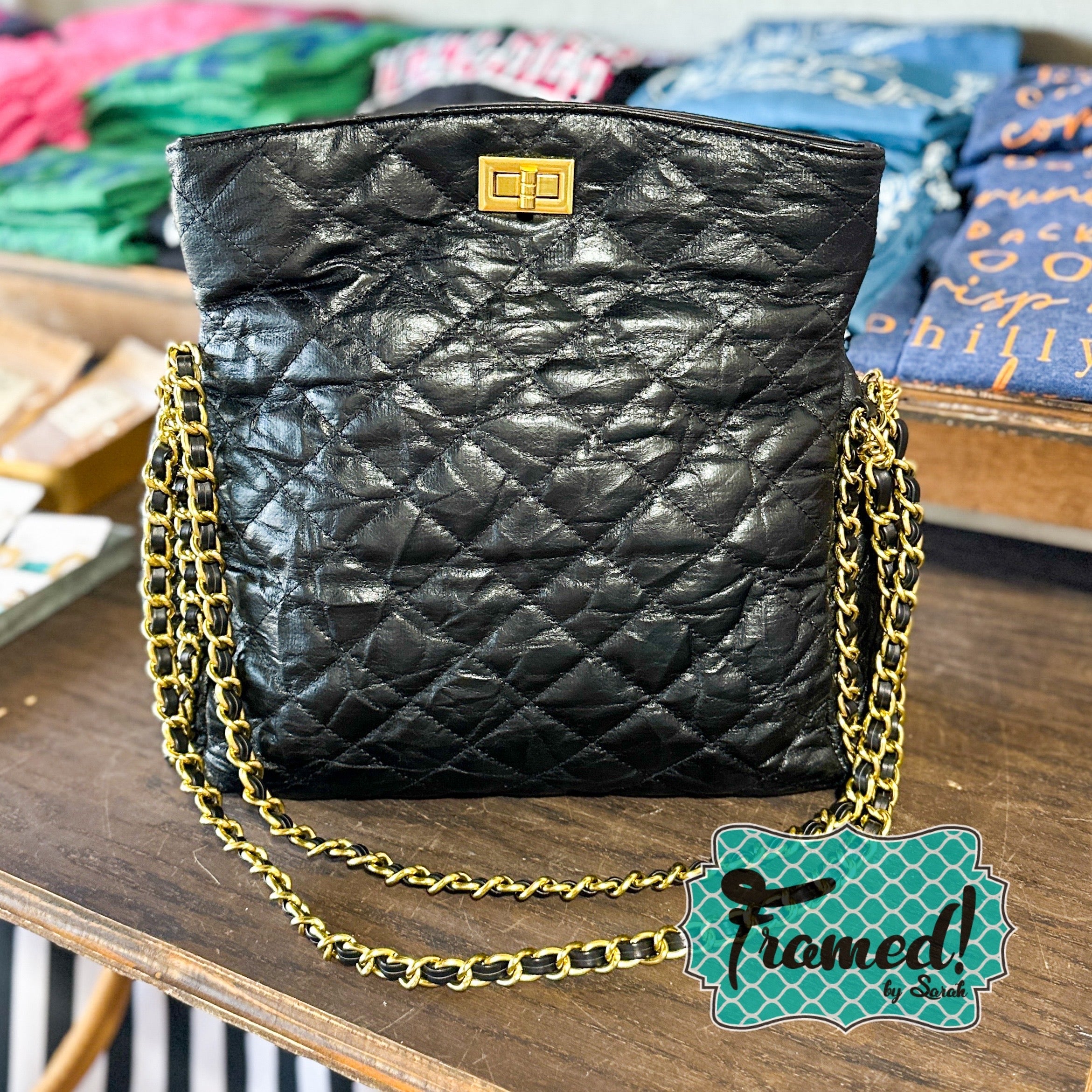 Black Chain Shoulder Bag