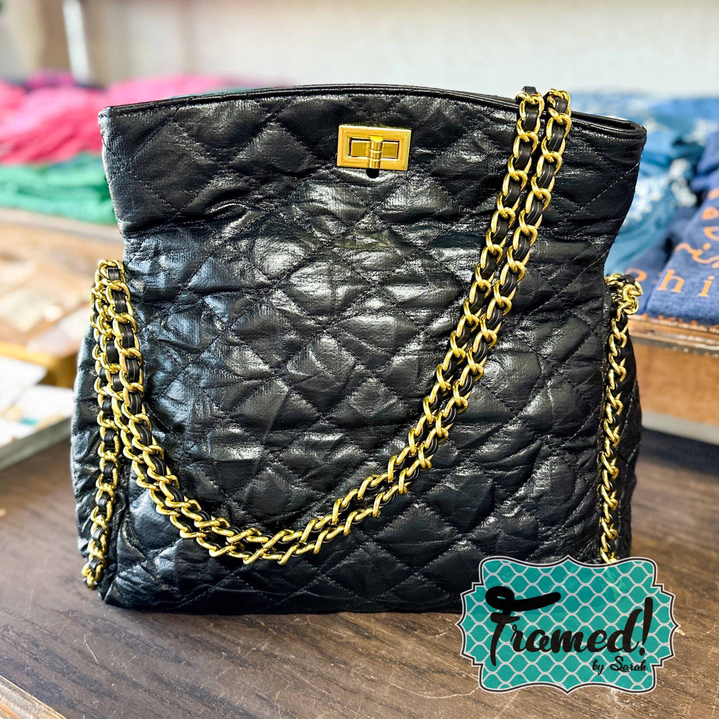 Black Chain Shoulder Bag