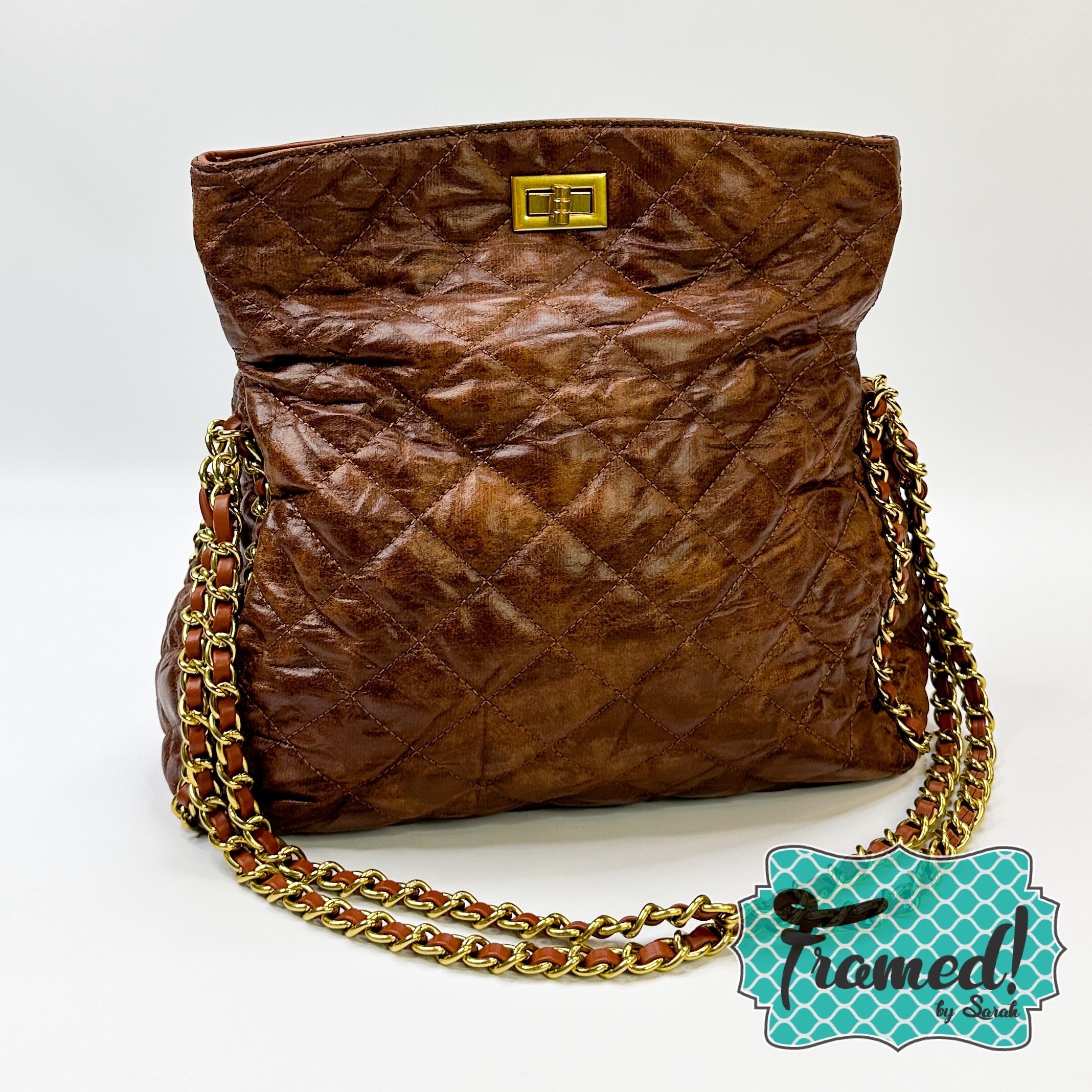 Brown Chain Shoulder Bag