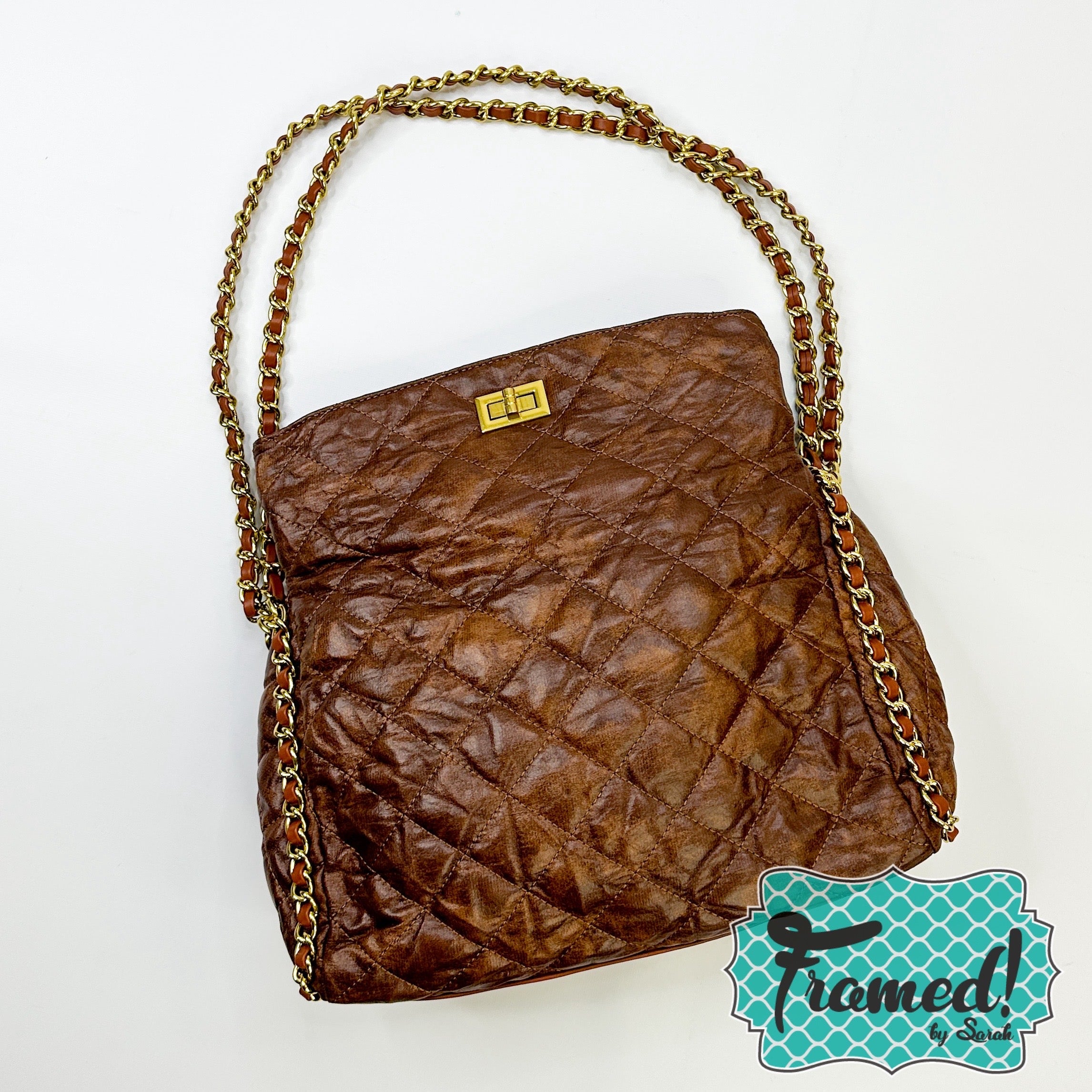 Brown Chain Shoulder Bag