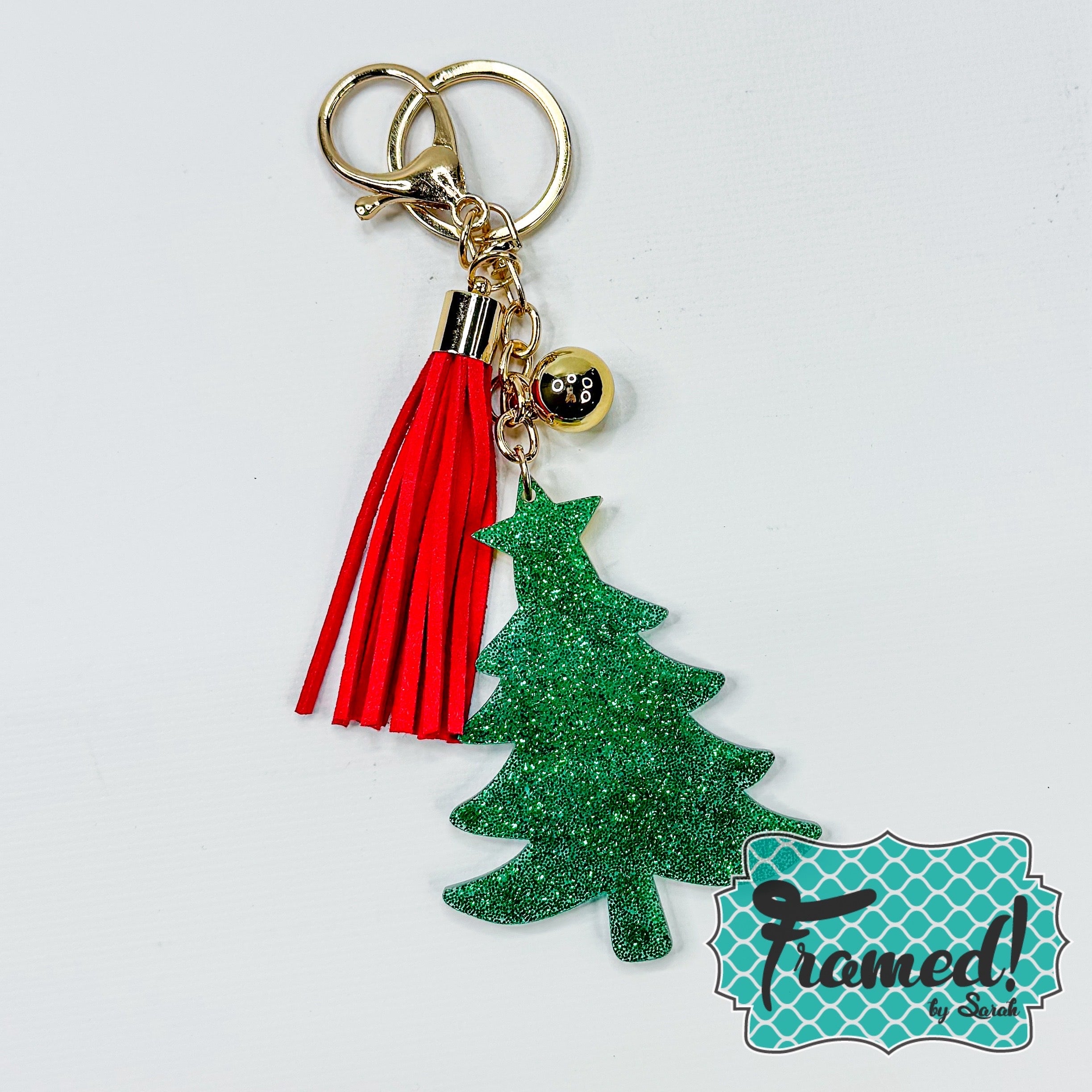 Christmas Tree Acrylic Keychain