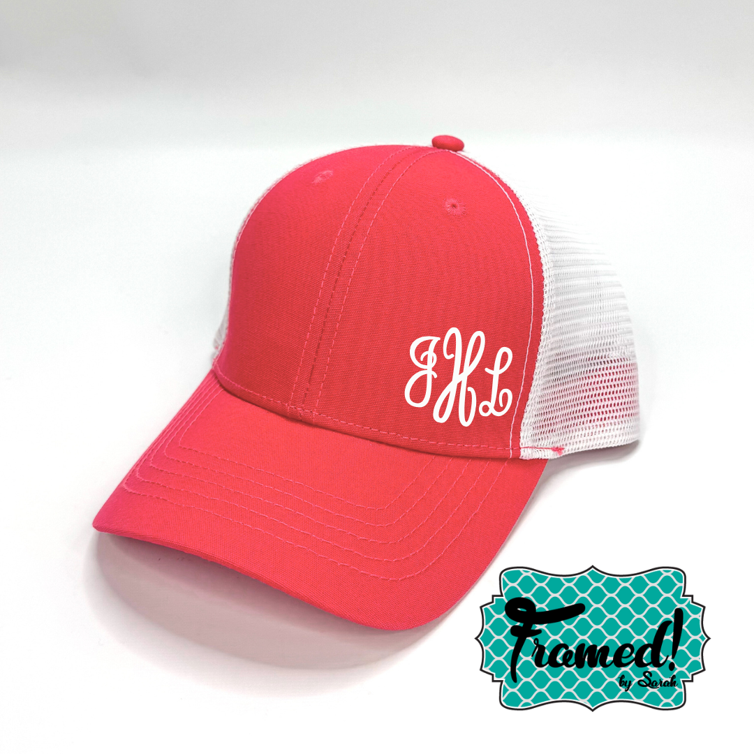 Monogrammed Trucker Hat