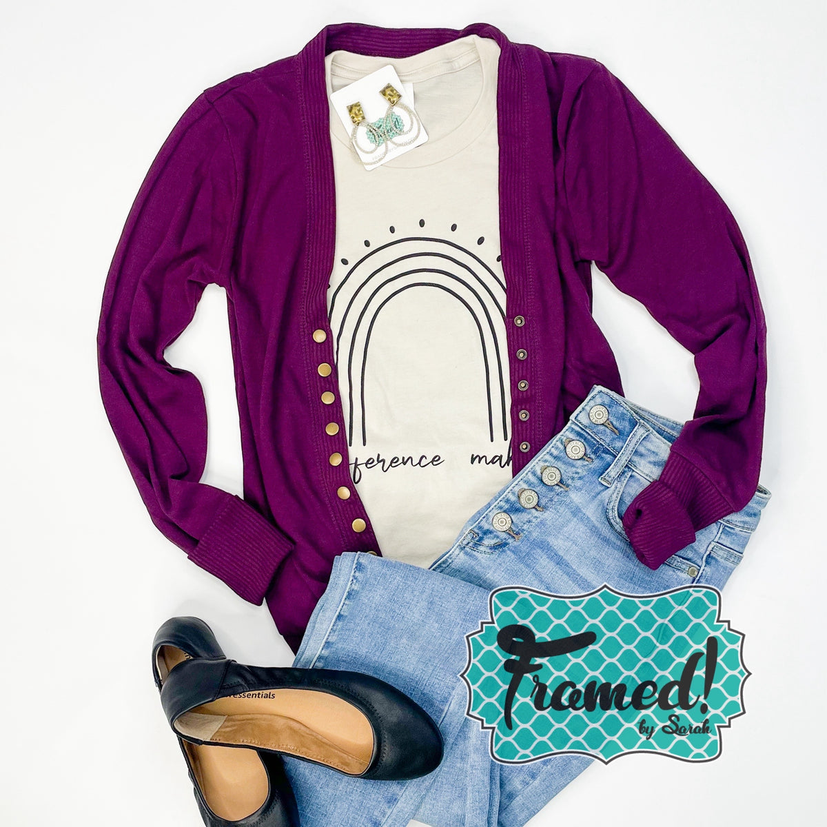 Dark plum cardigan best sale