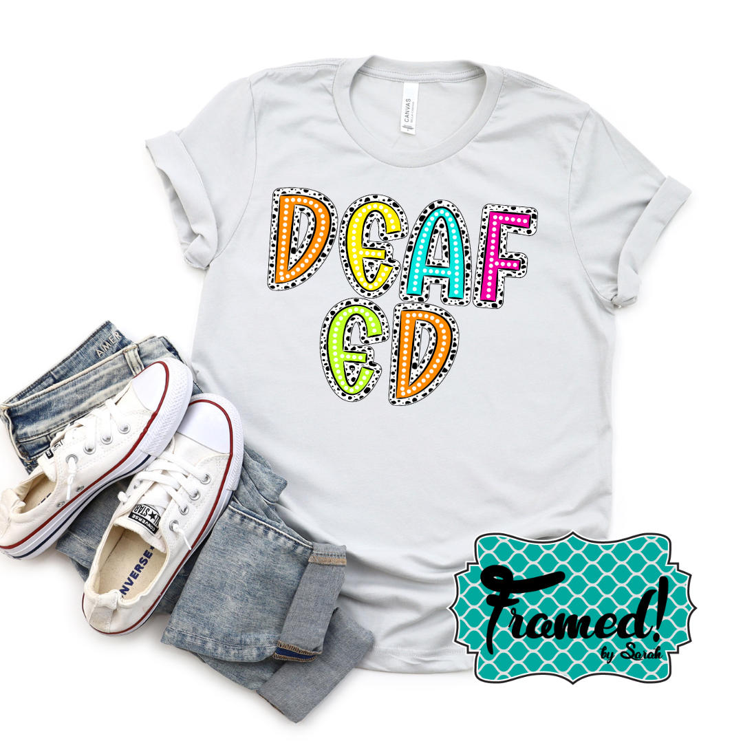 Personalized Dotted Teacher Tee