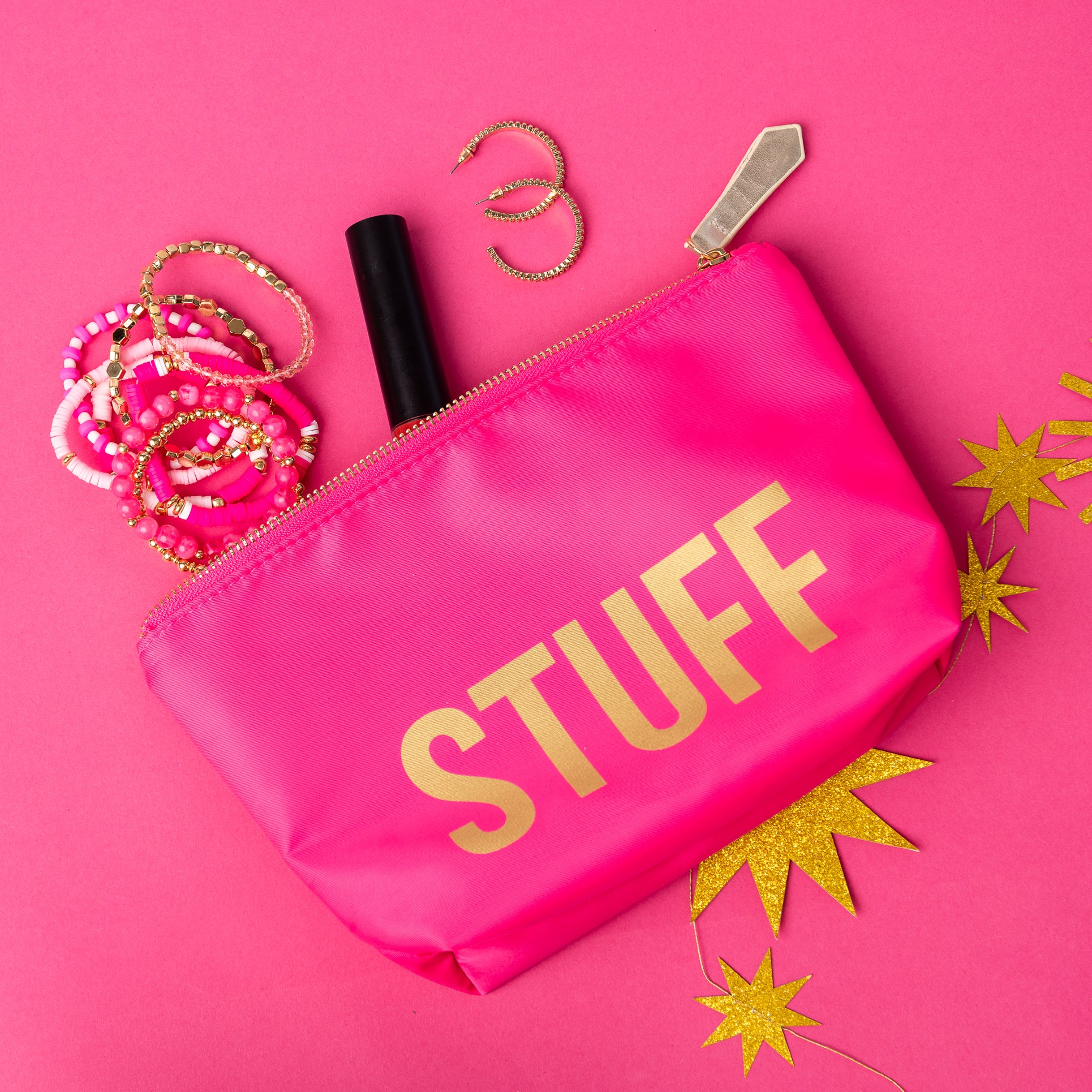 Pink 'Stuff' Accessory Bag