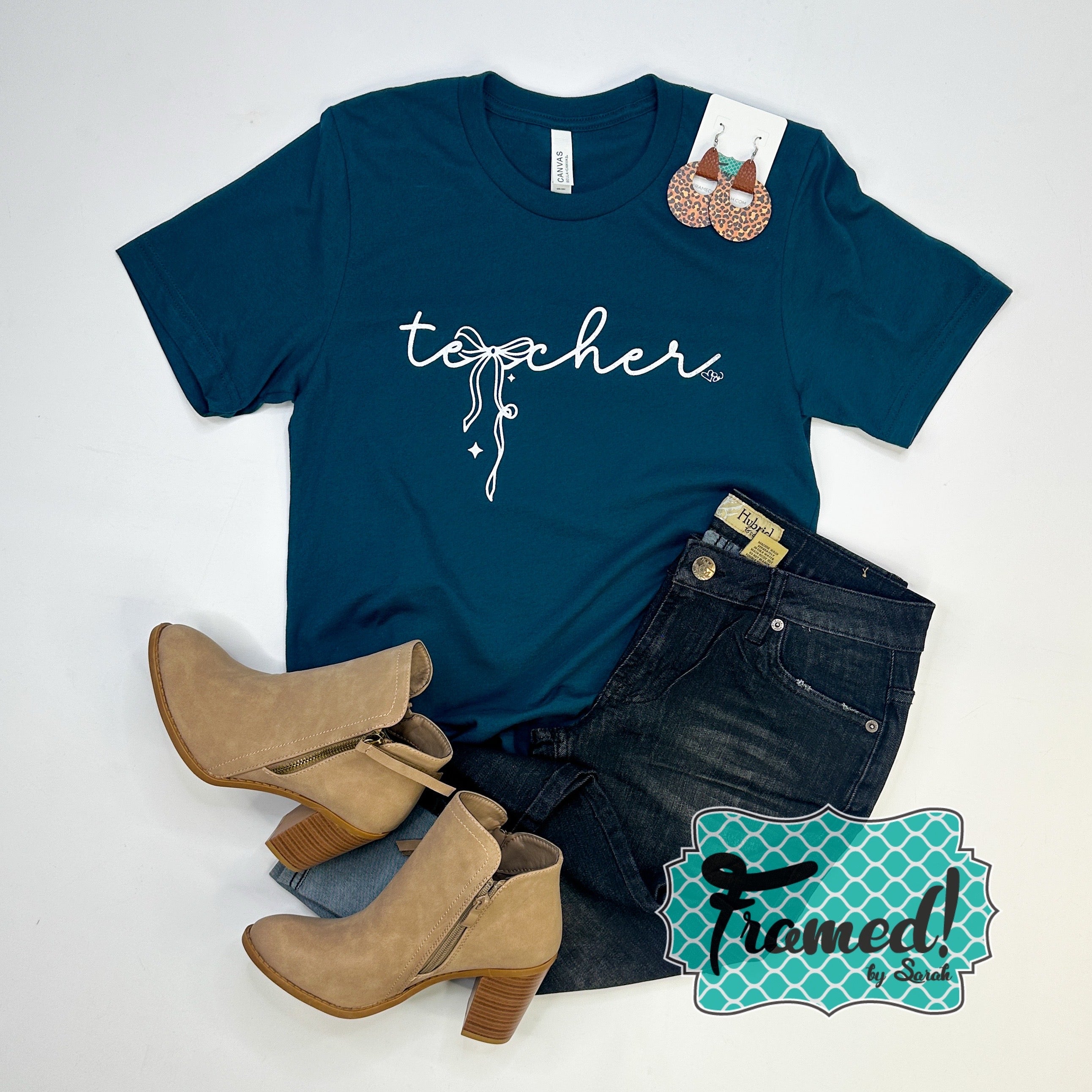 Teacher with Bow Graphic Tee