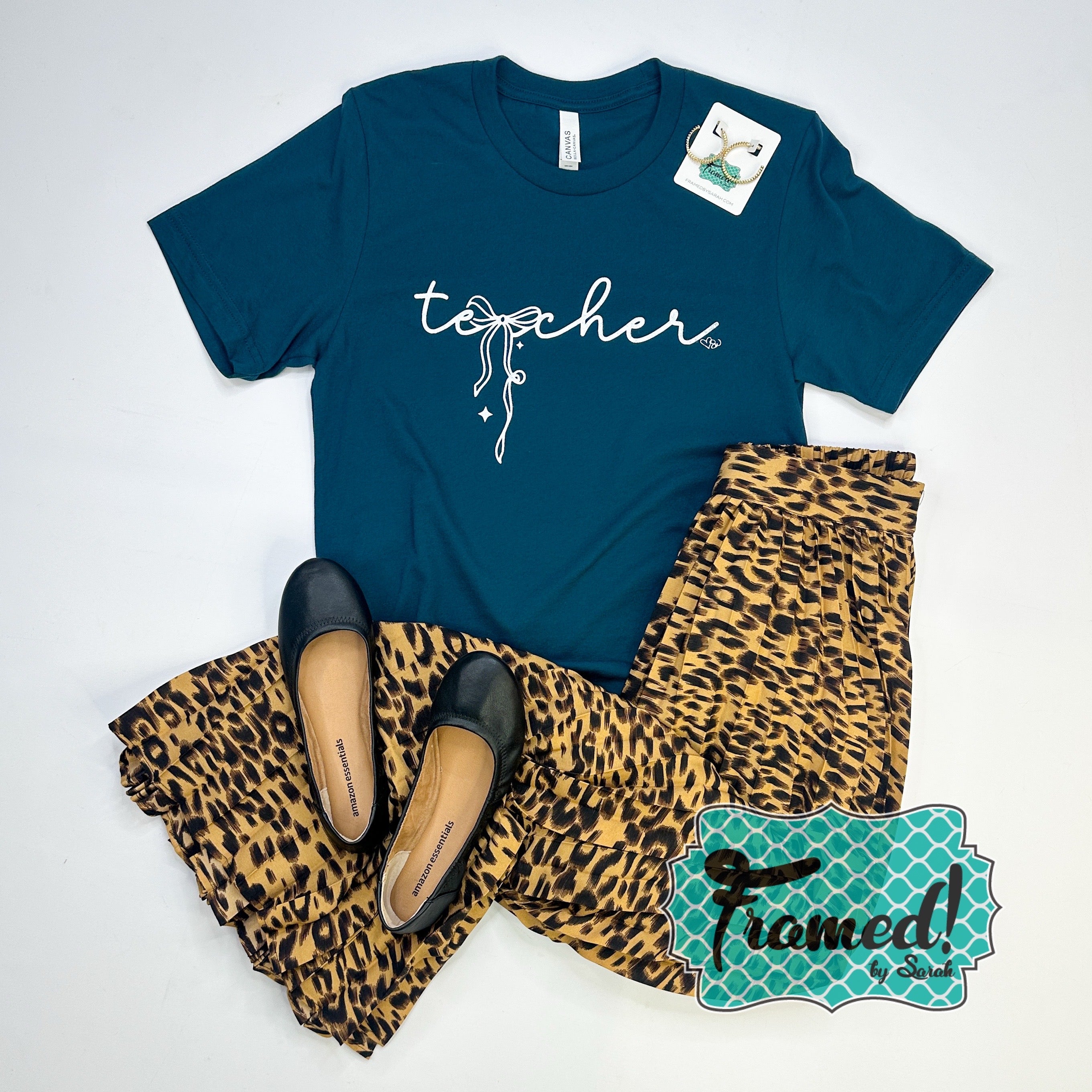 Teacher with Bow Graphic Tee