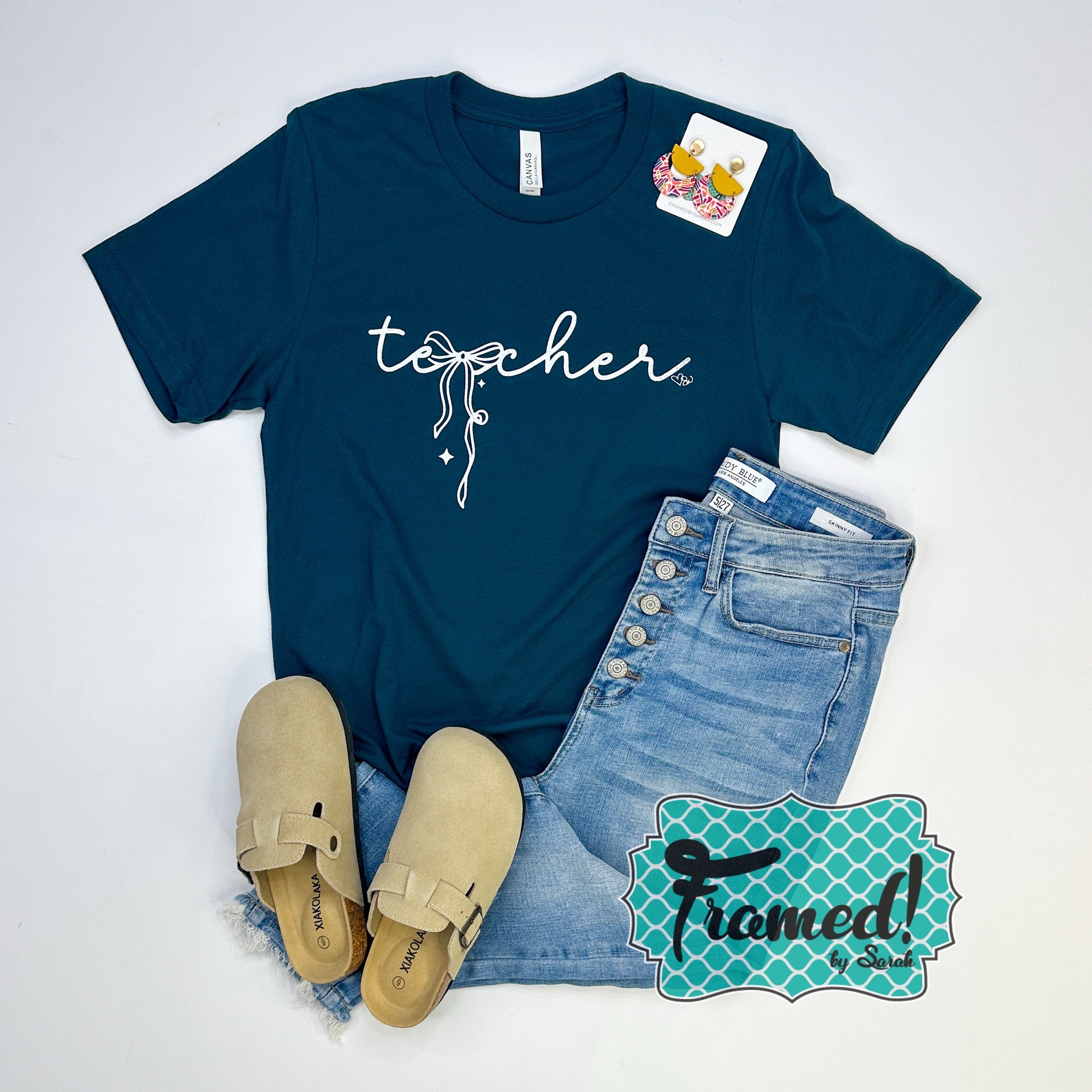 Teacher with Bow Graphic Tee