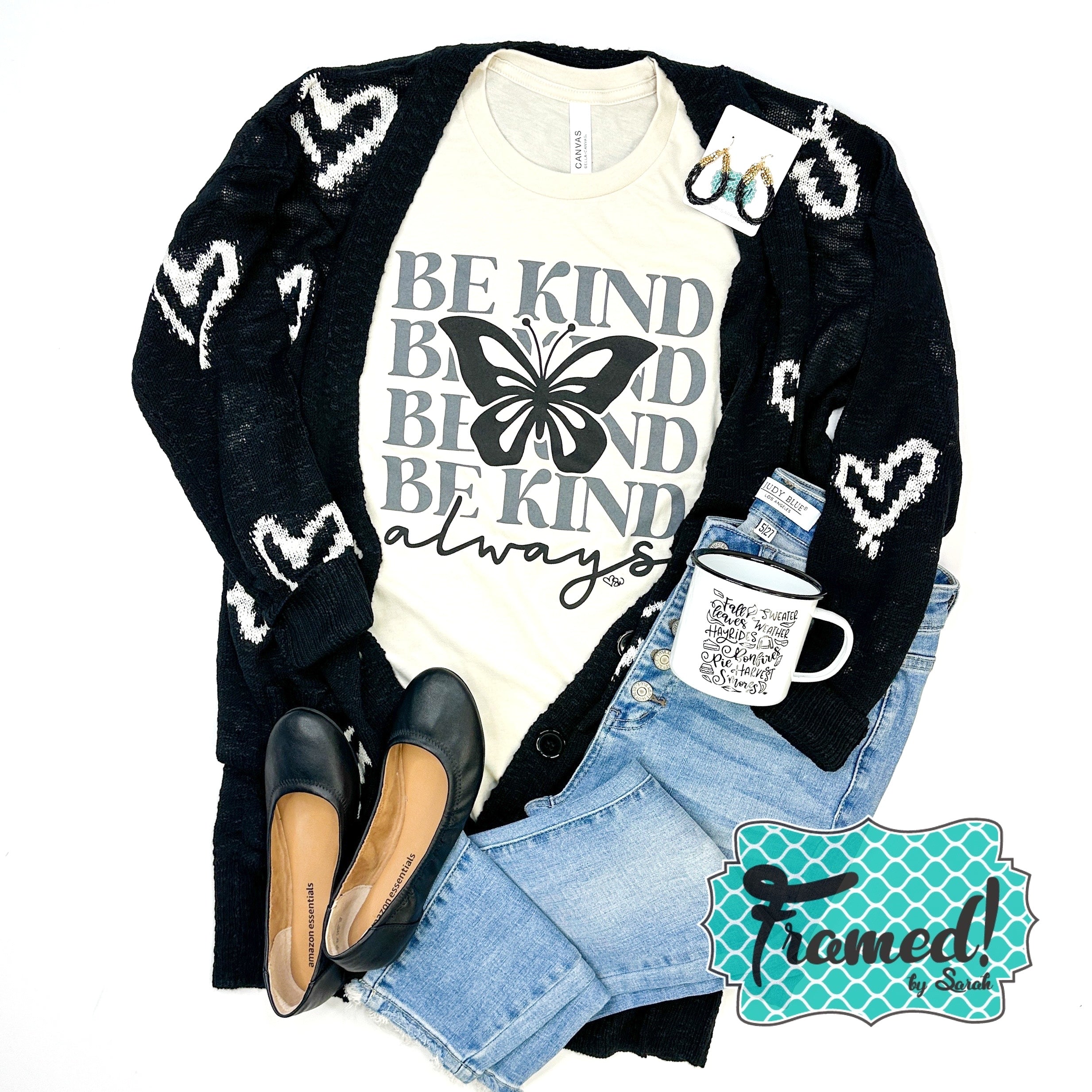 Black & White Heart Cardigan