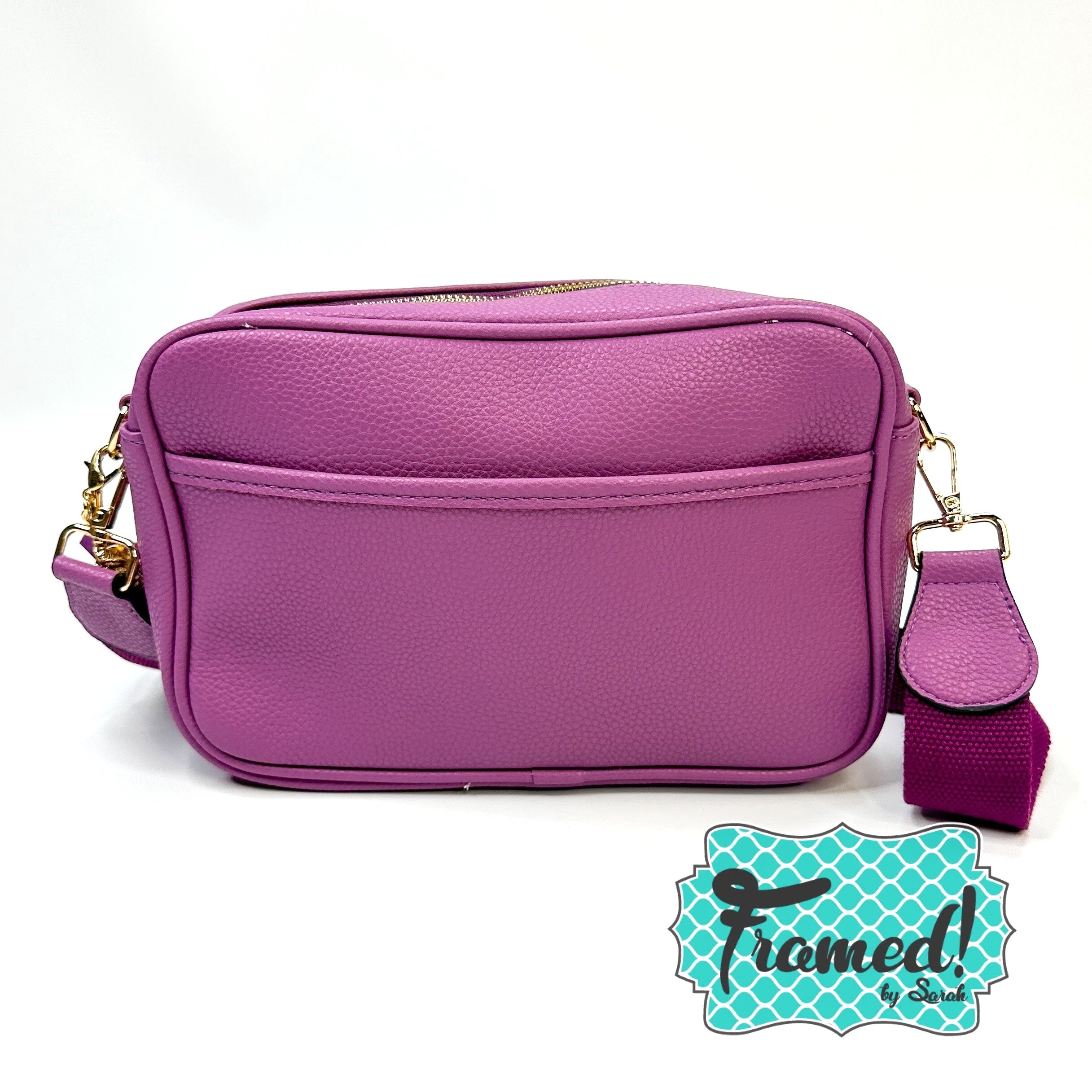 Plum Camera Crossbody Purse