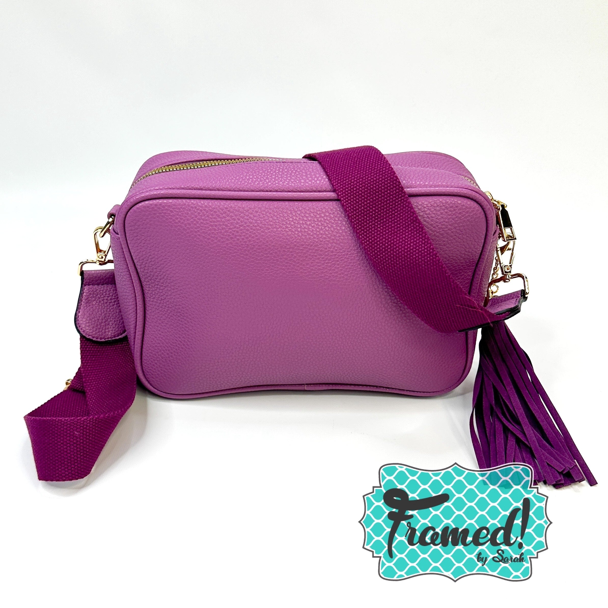 Plum Camera Crossbody Purse