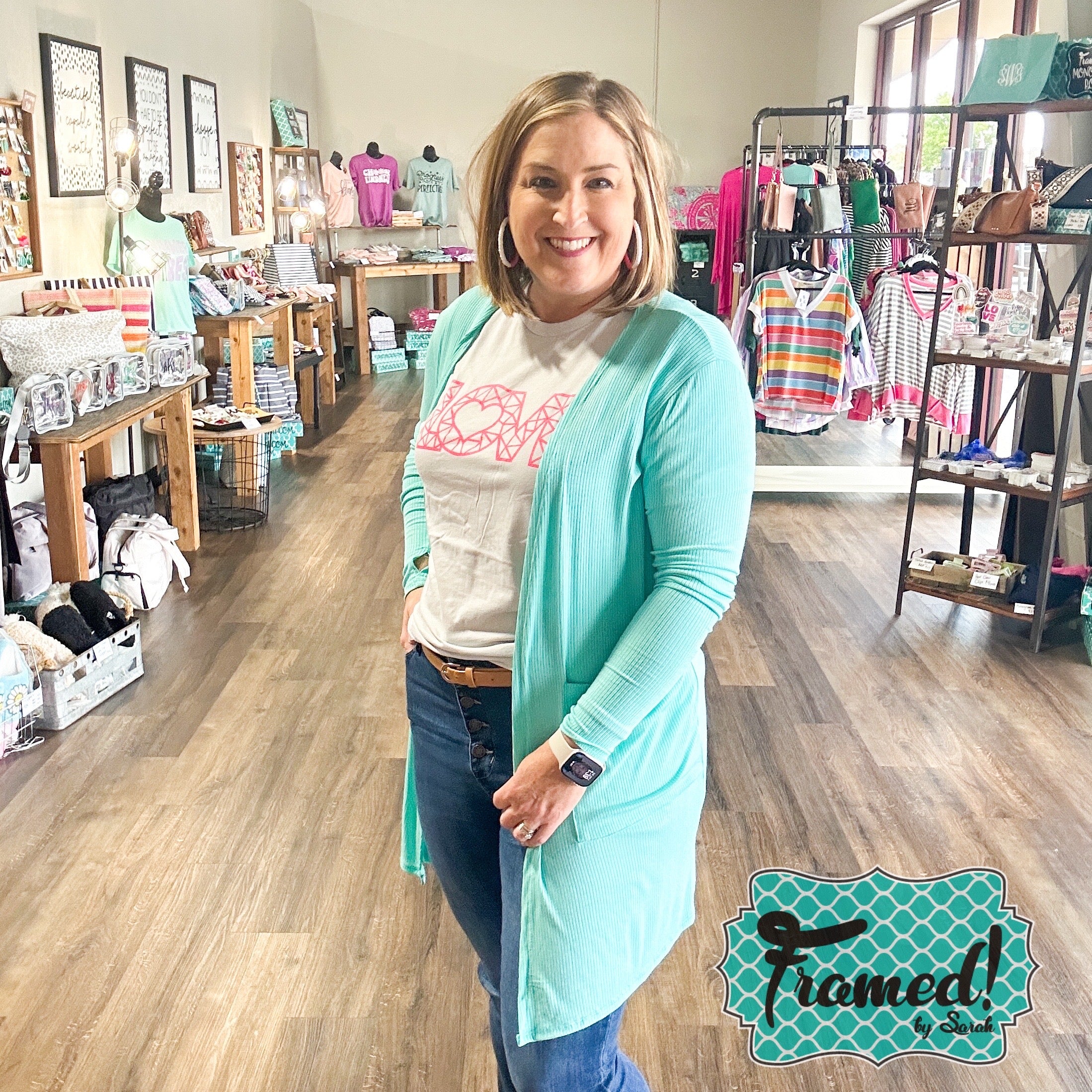 Aqua Sweetheart Cardigan