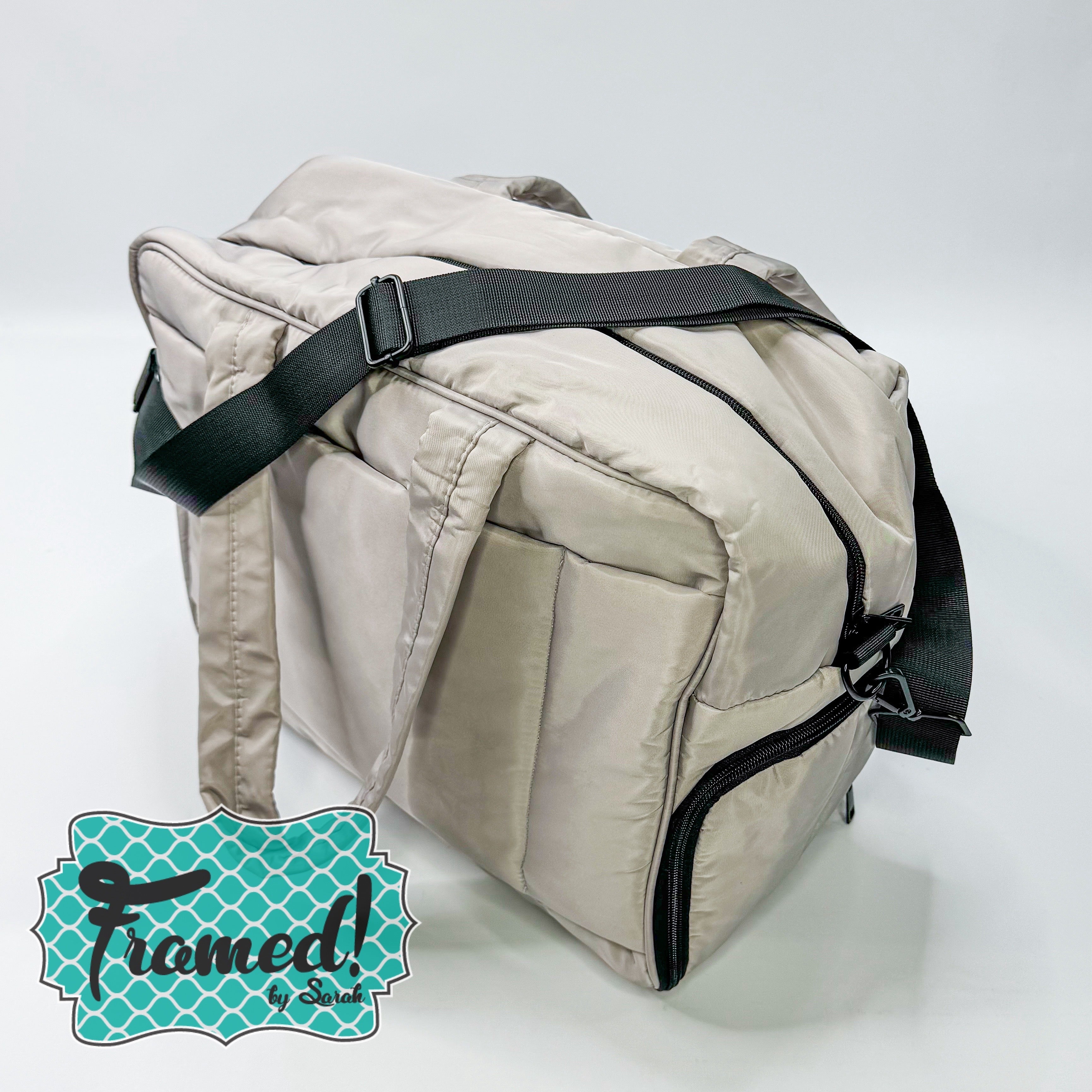 Light Gray Travel Duffel Bag