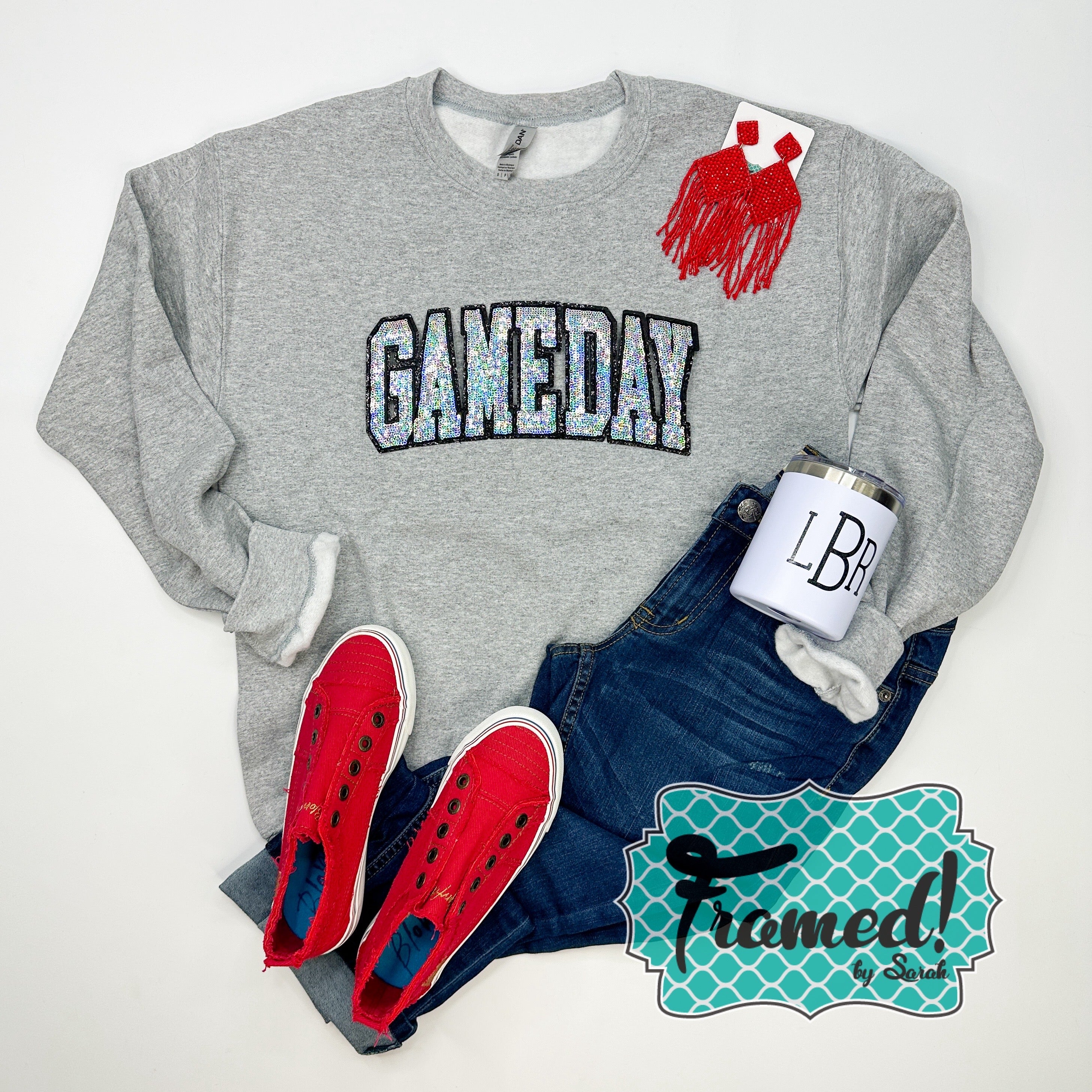 Glitter Game Day Sweatshirt