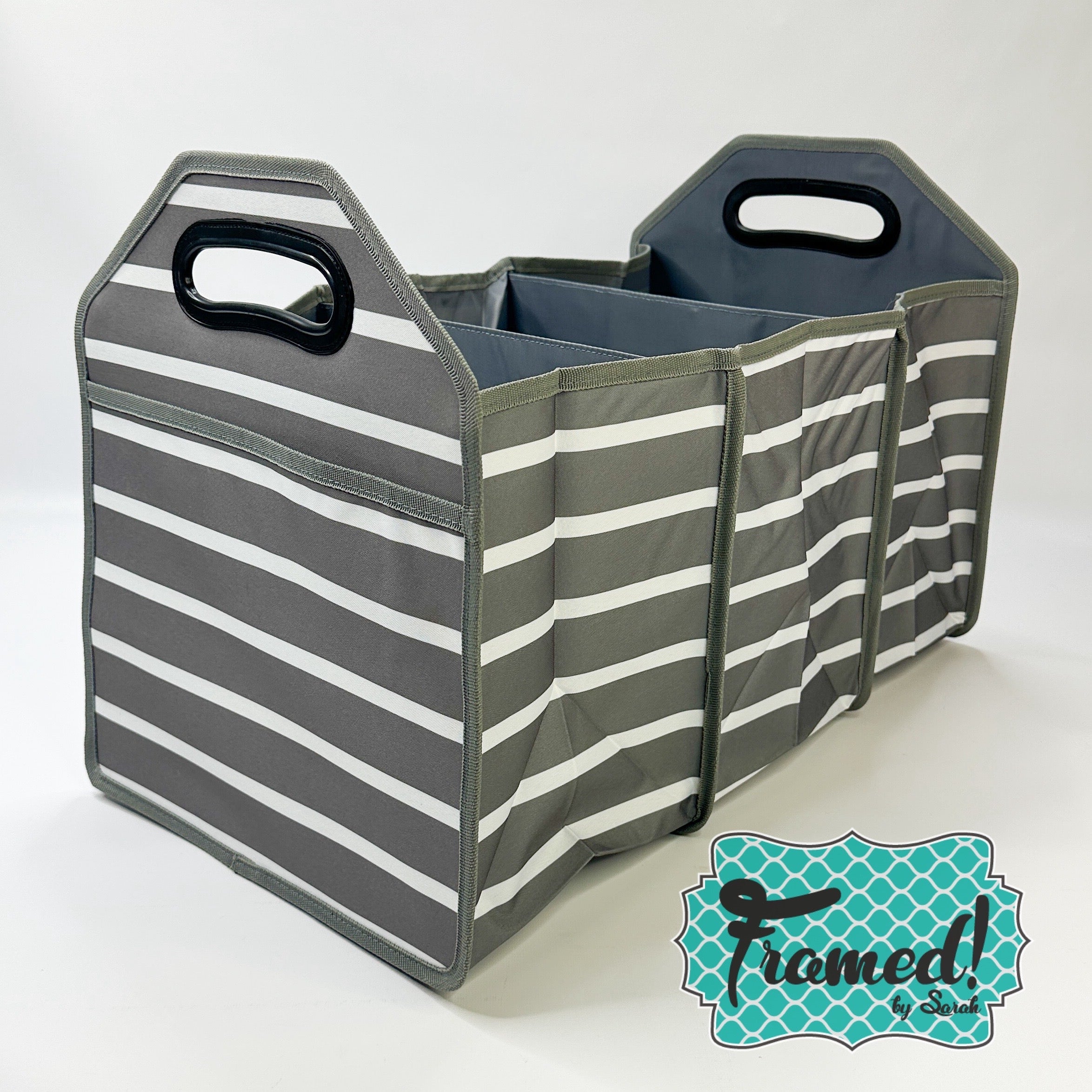 Striped Trunk Organizer