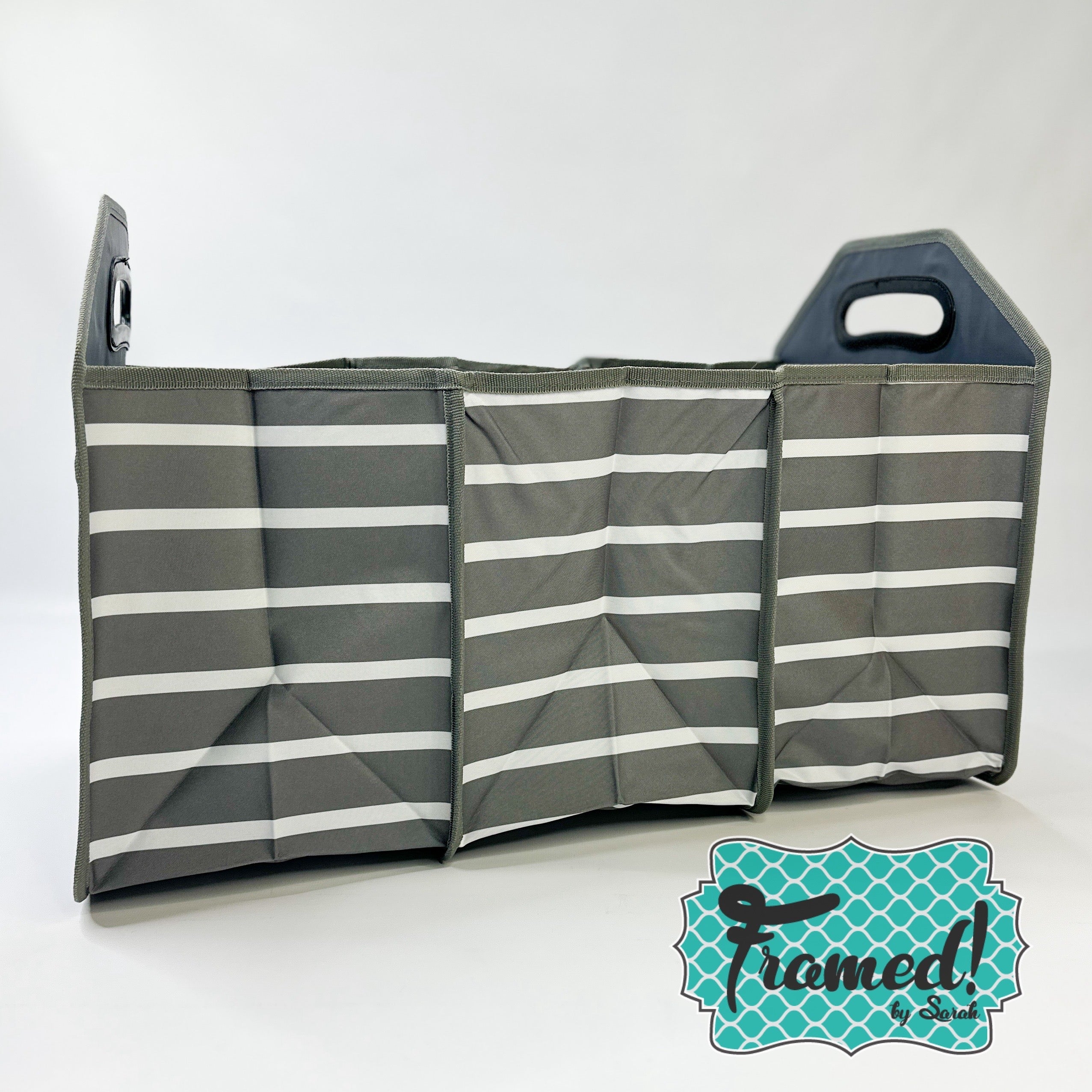 Striped Trunk Organizer