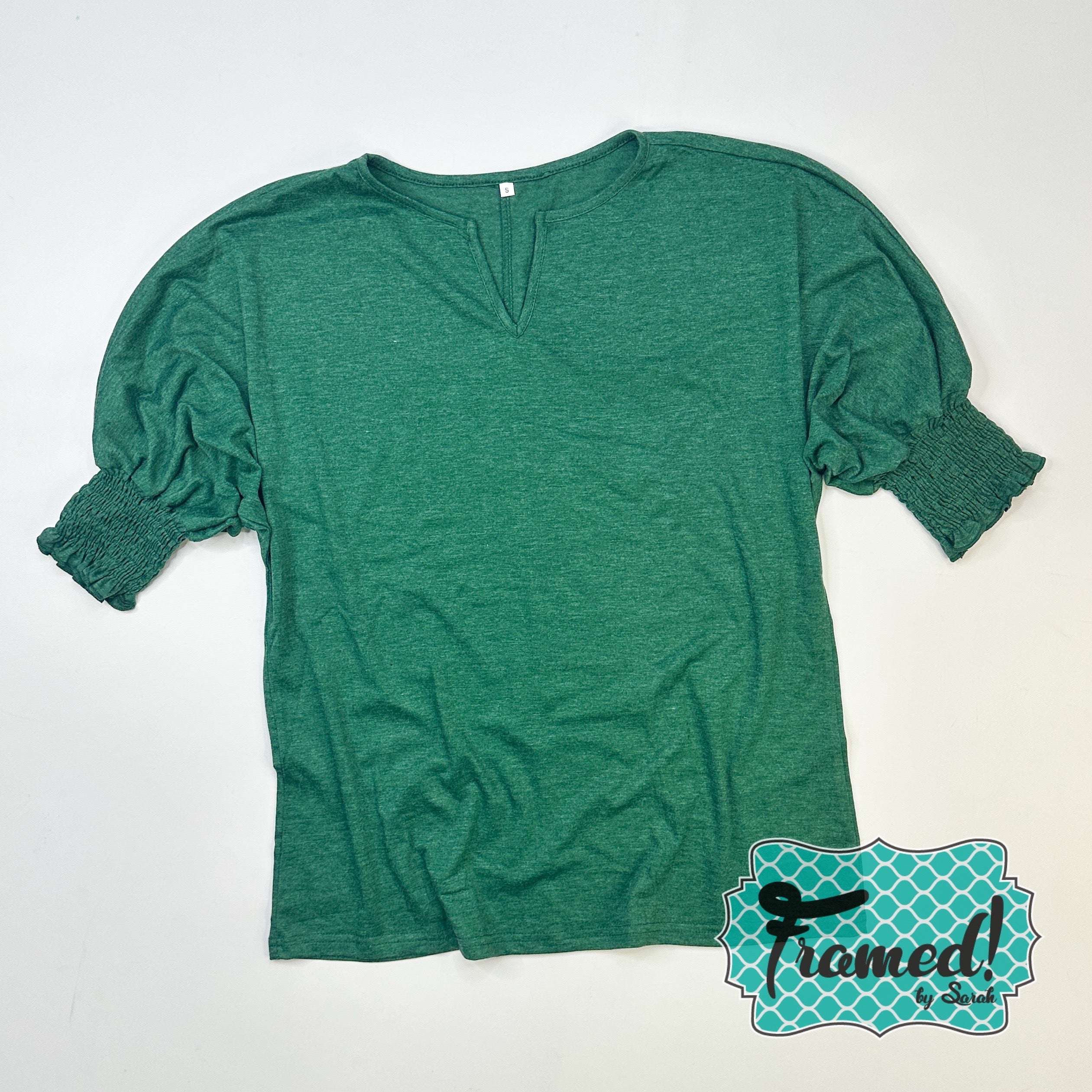 Green Batwing Top