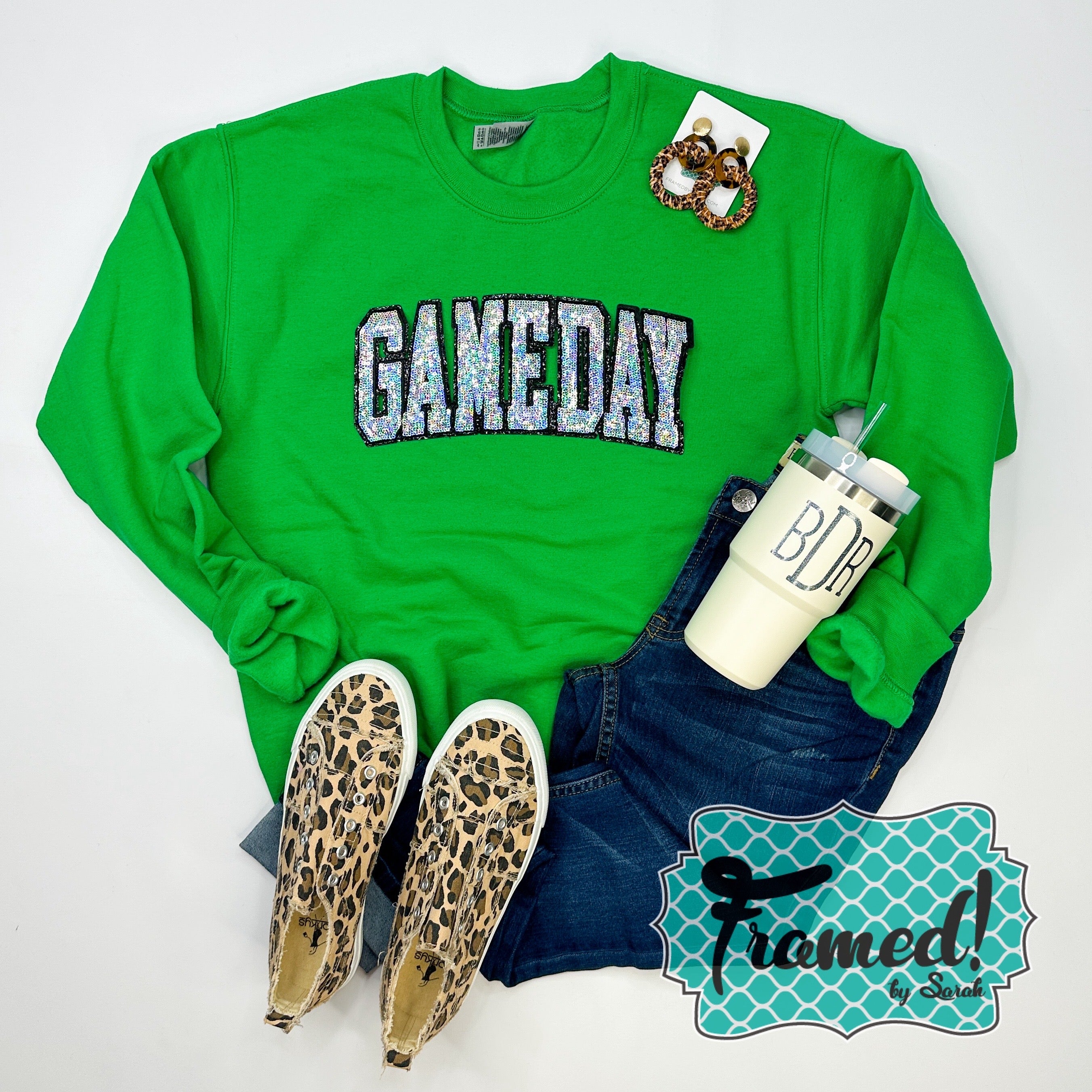 Glitter Game Day Sweatshirt