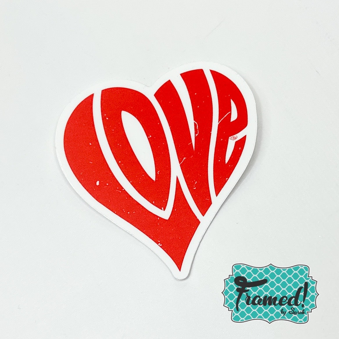 'Heart Shaped Love' Sticker