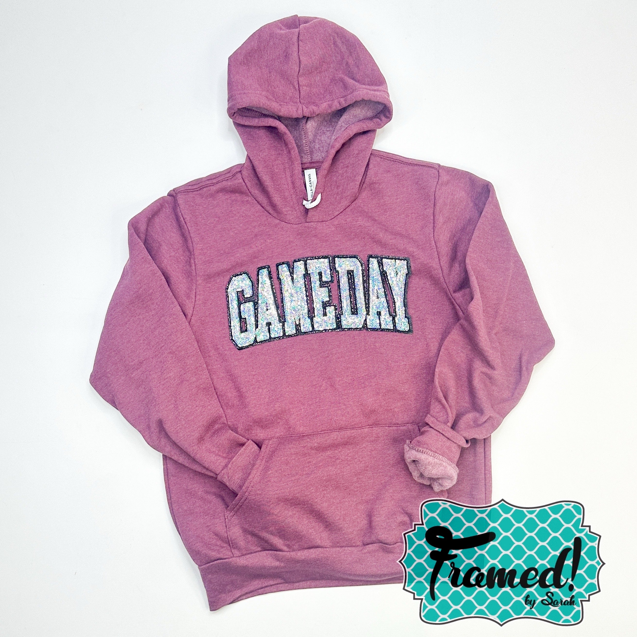 Heather Maroon 'Game Day' Hoodie (Small only)