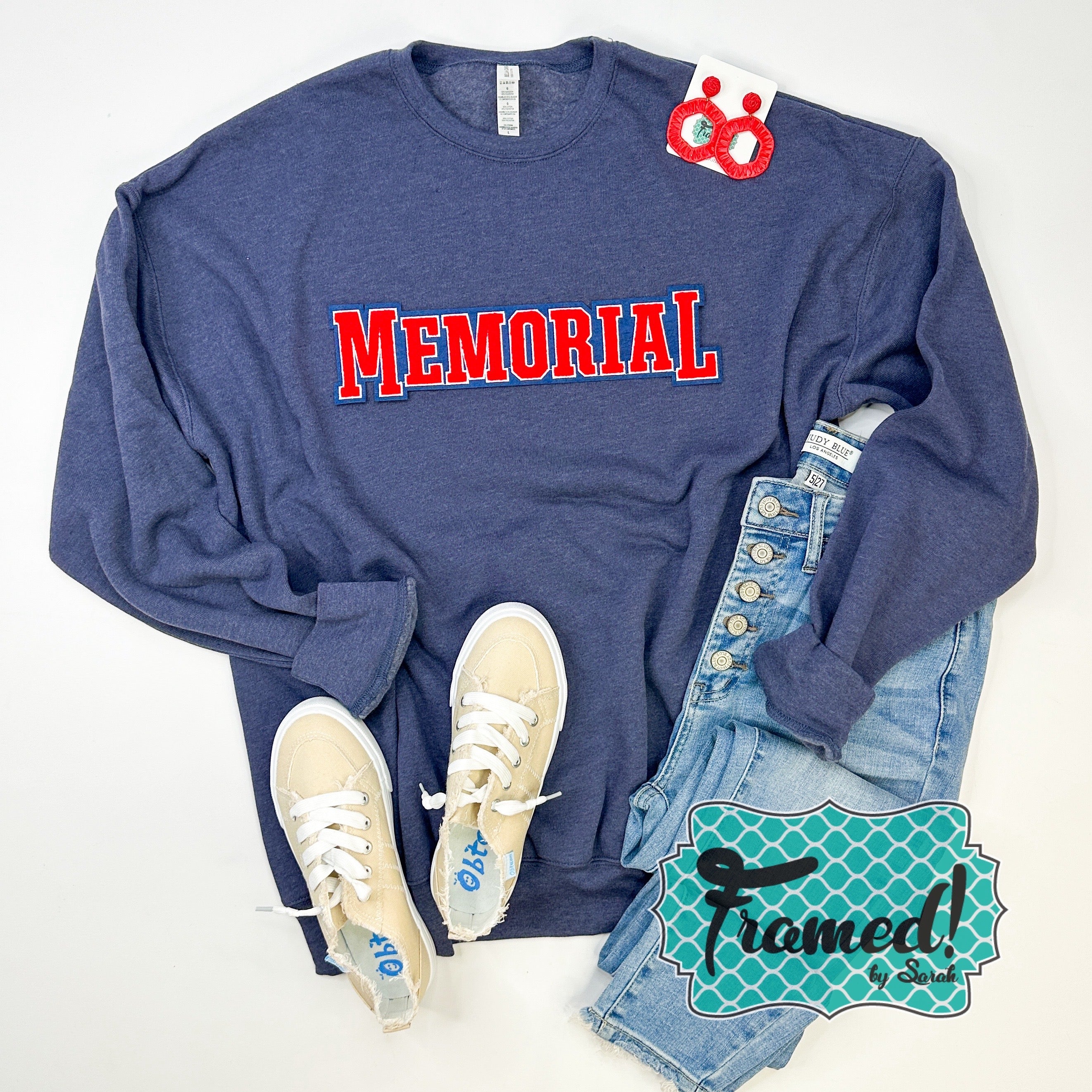 Memorial Patch Hoodie or Sweatshirt