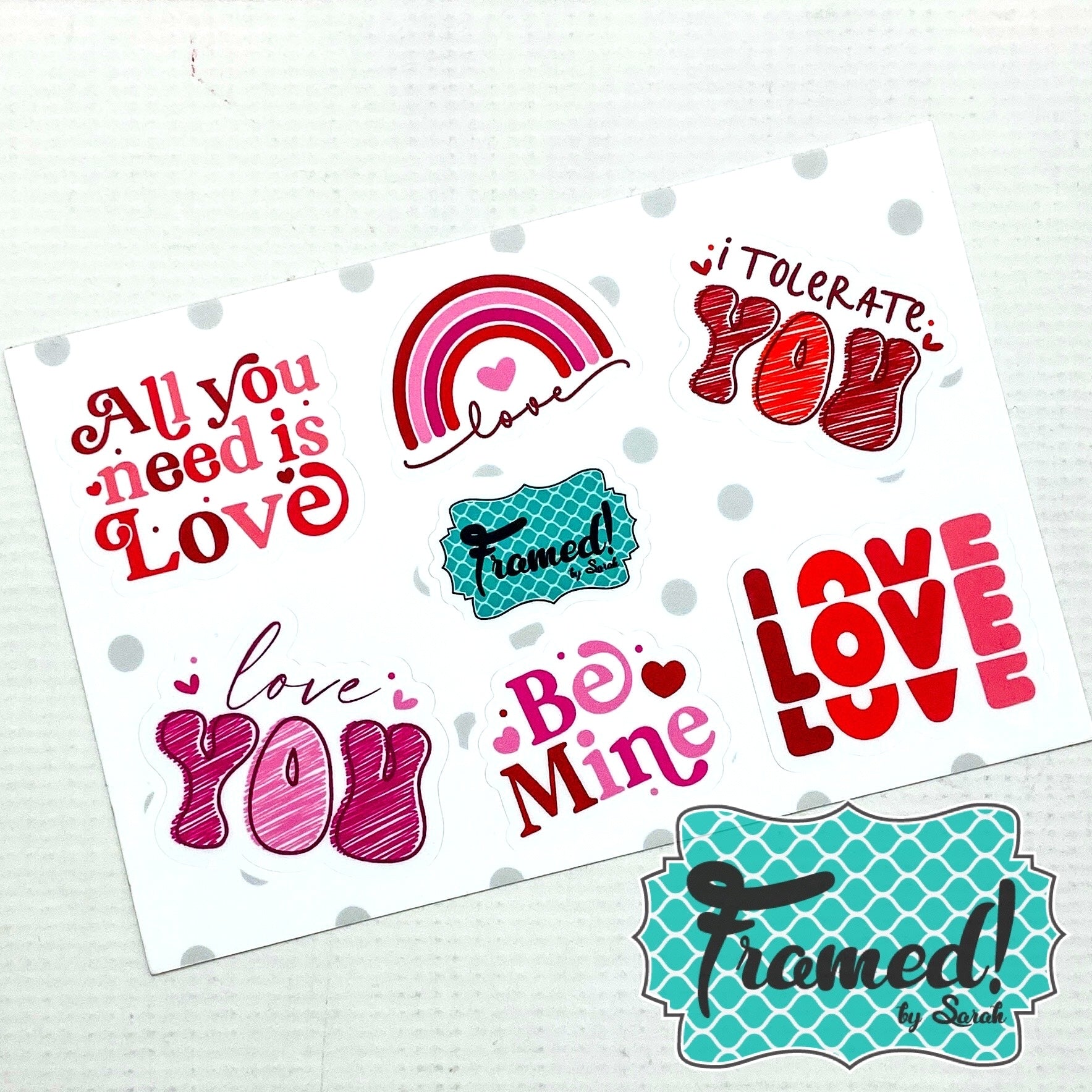 LOVE Sticker Sheet
