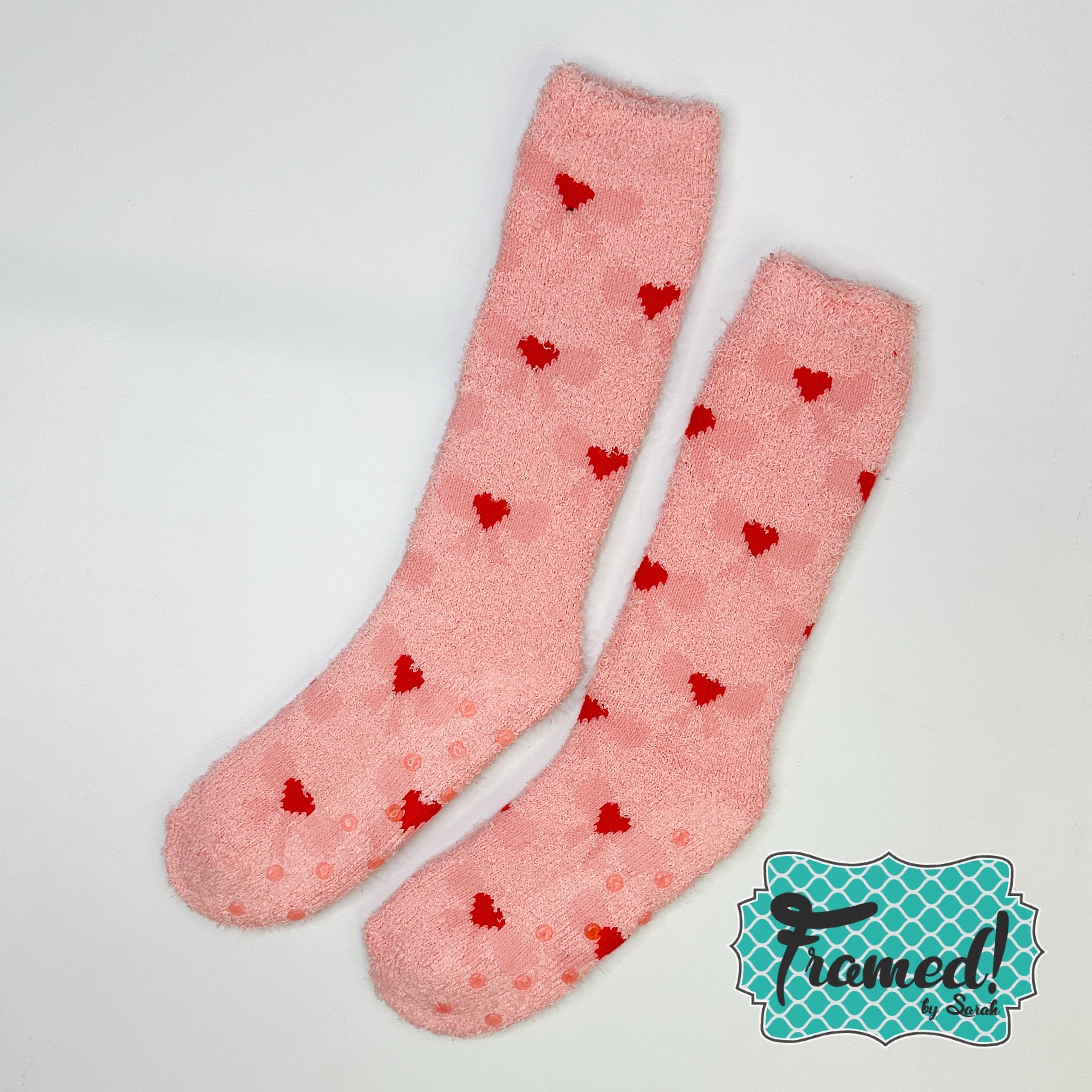 Valentine Fuzzy Heart Socks