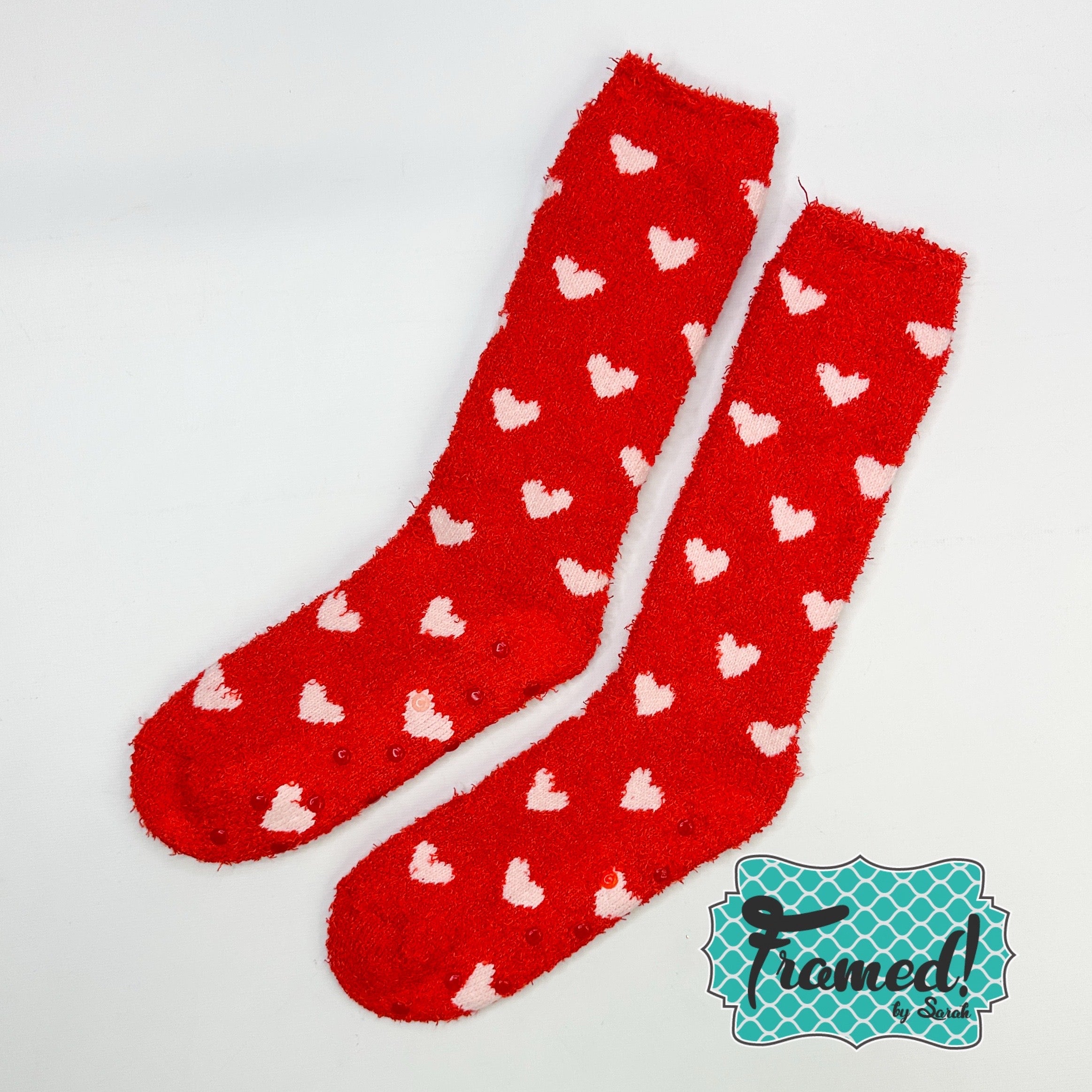 Valentine Fuzzy Heart Socks