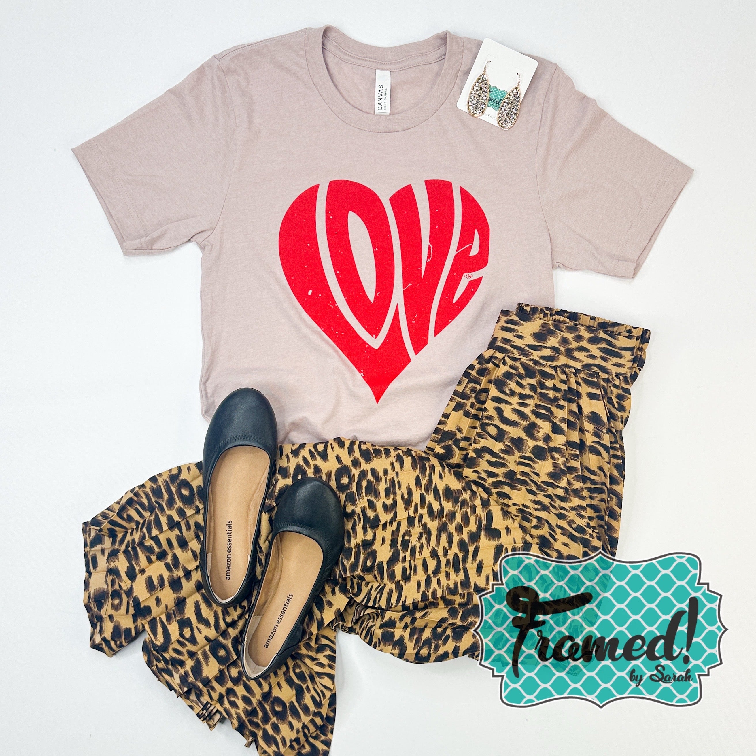 Heart Shaped Love Graphic Tee