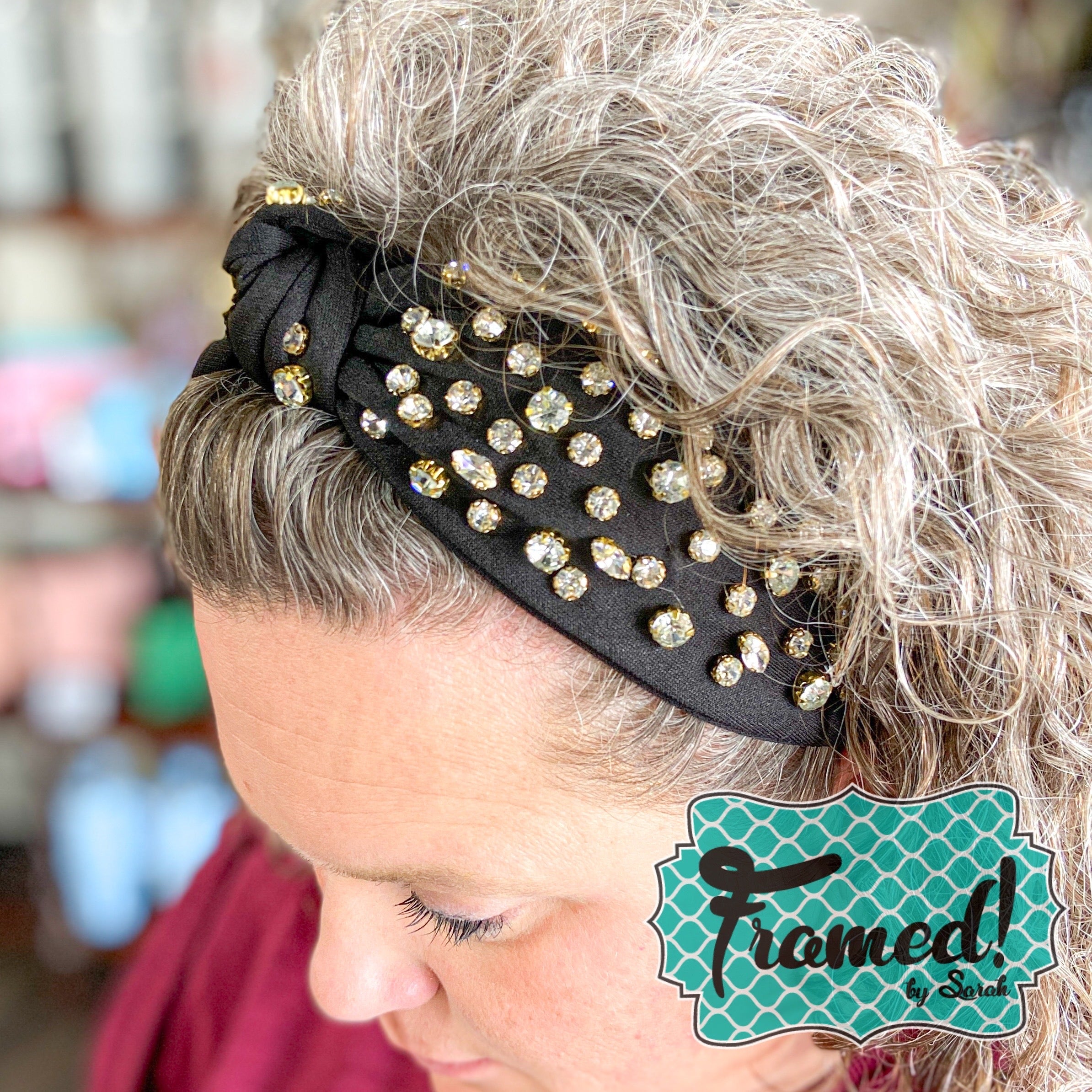 Black Jeweled Headband