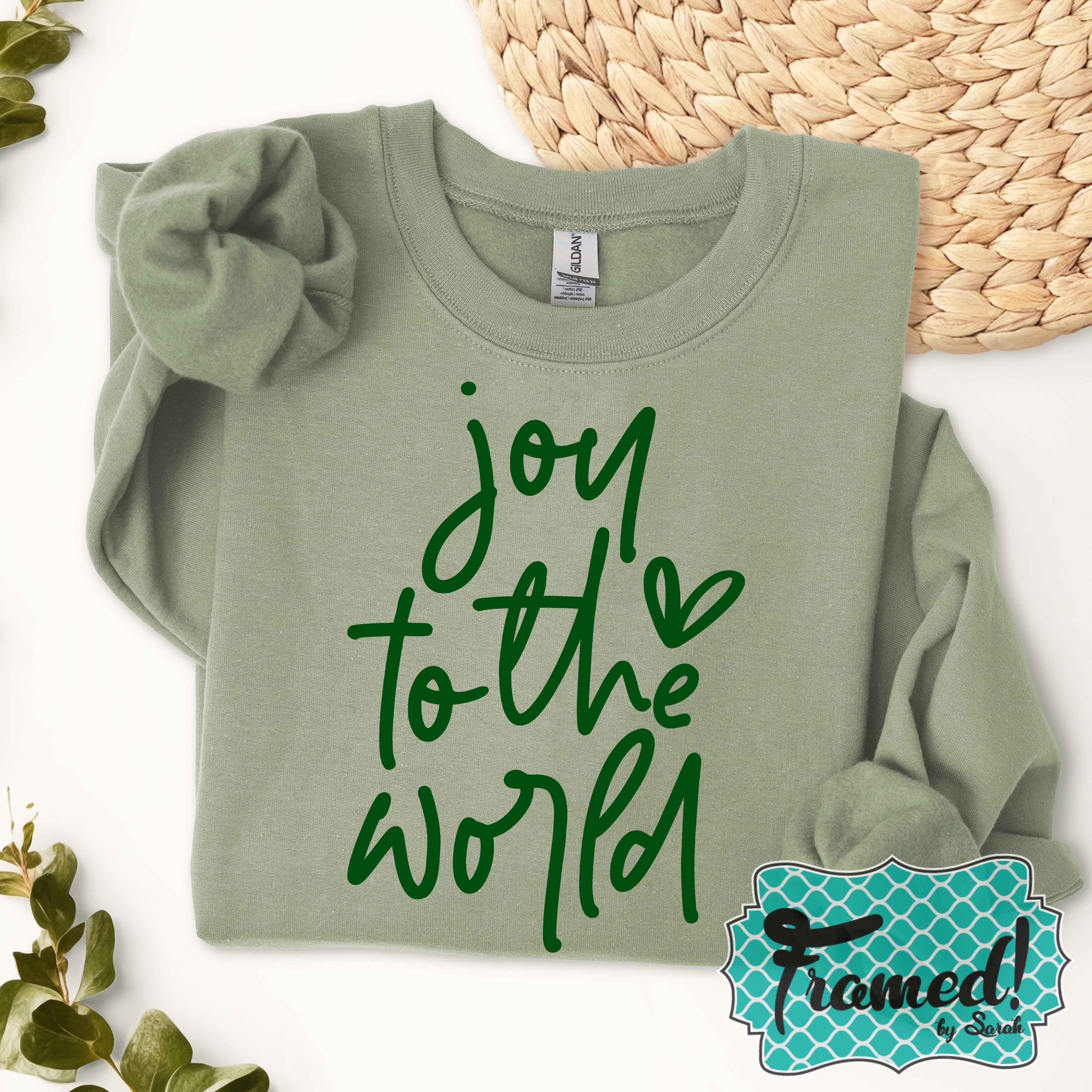 Light Green 'Joy to the World' Sweatshirt