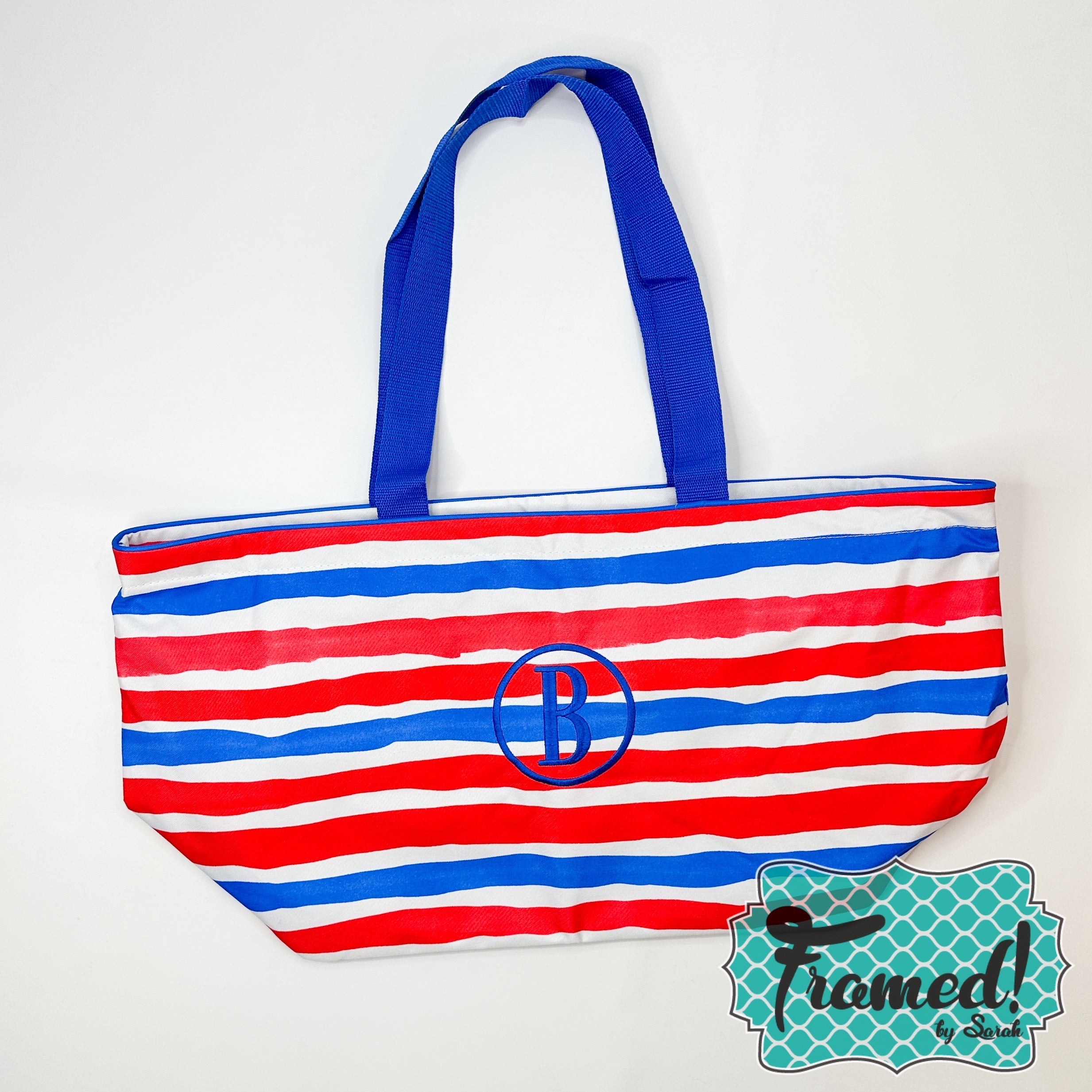 Red, White & Blue Striped Ultimate Tote