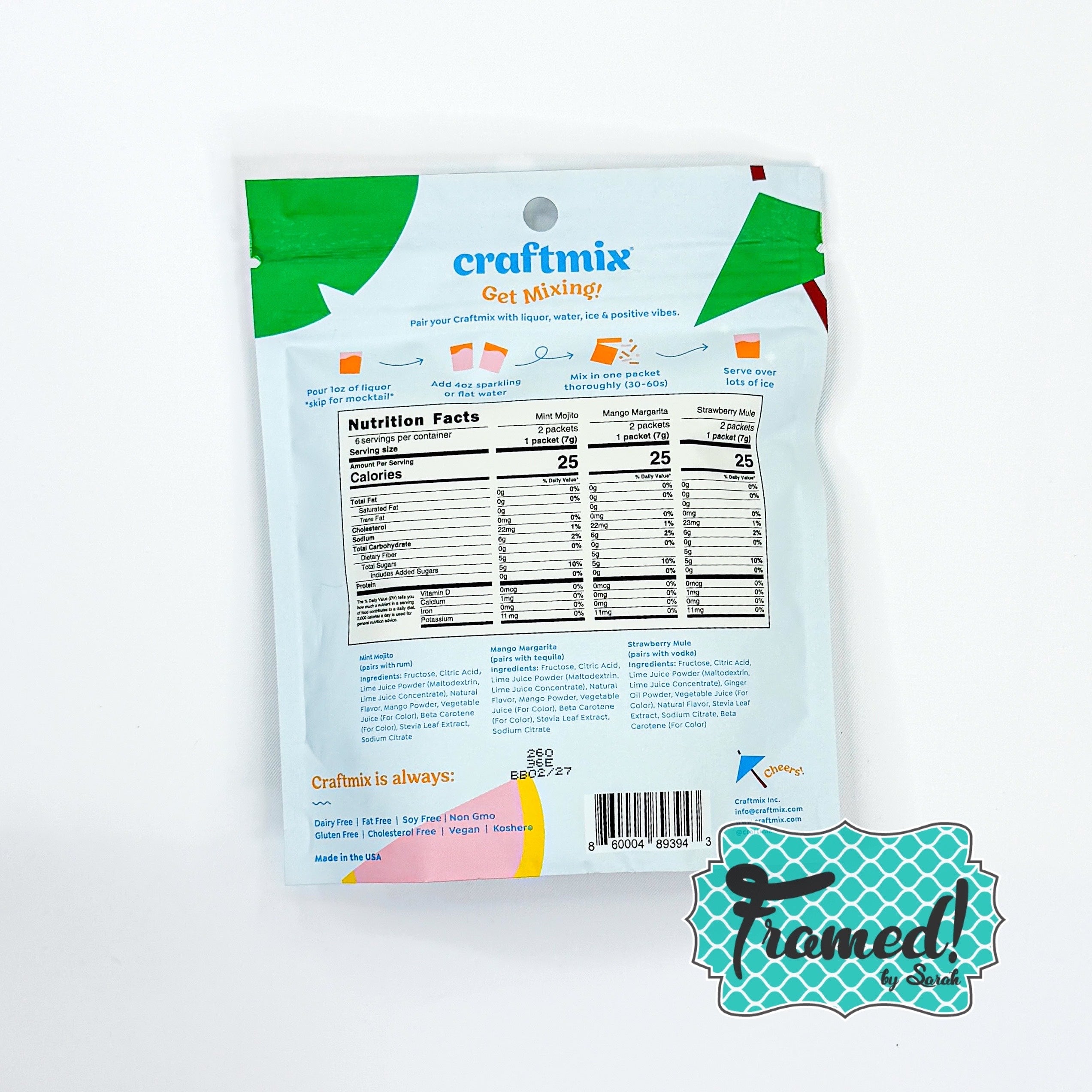 CraftMix Variety Pack Cocktail Mixers