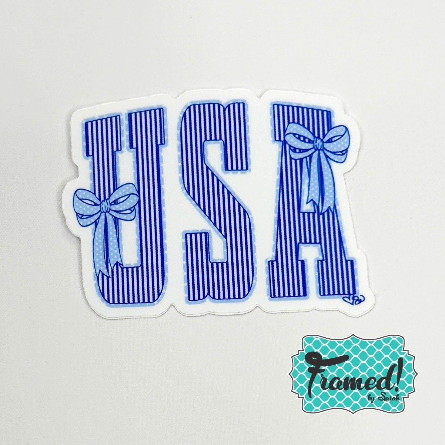 Stars, Stripes & Bows USA Sticker