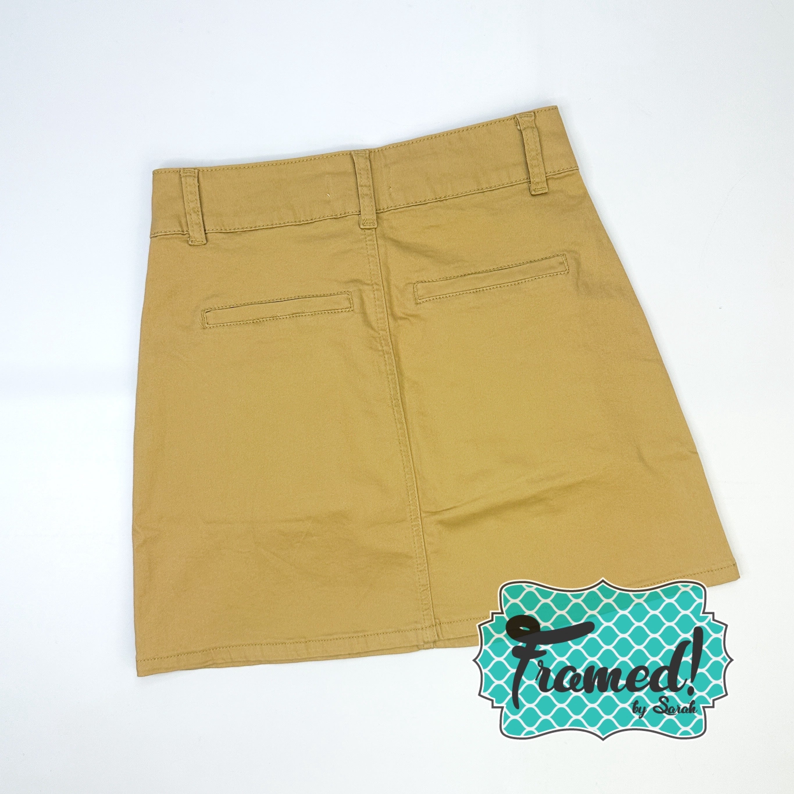 Khaki Carly Cargo Skirt