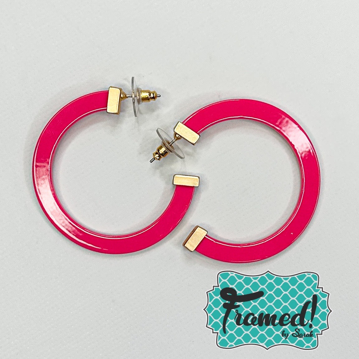 Large MS Colorful Acrylic Hoops