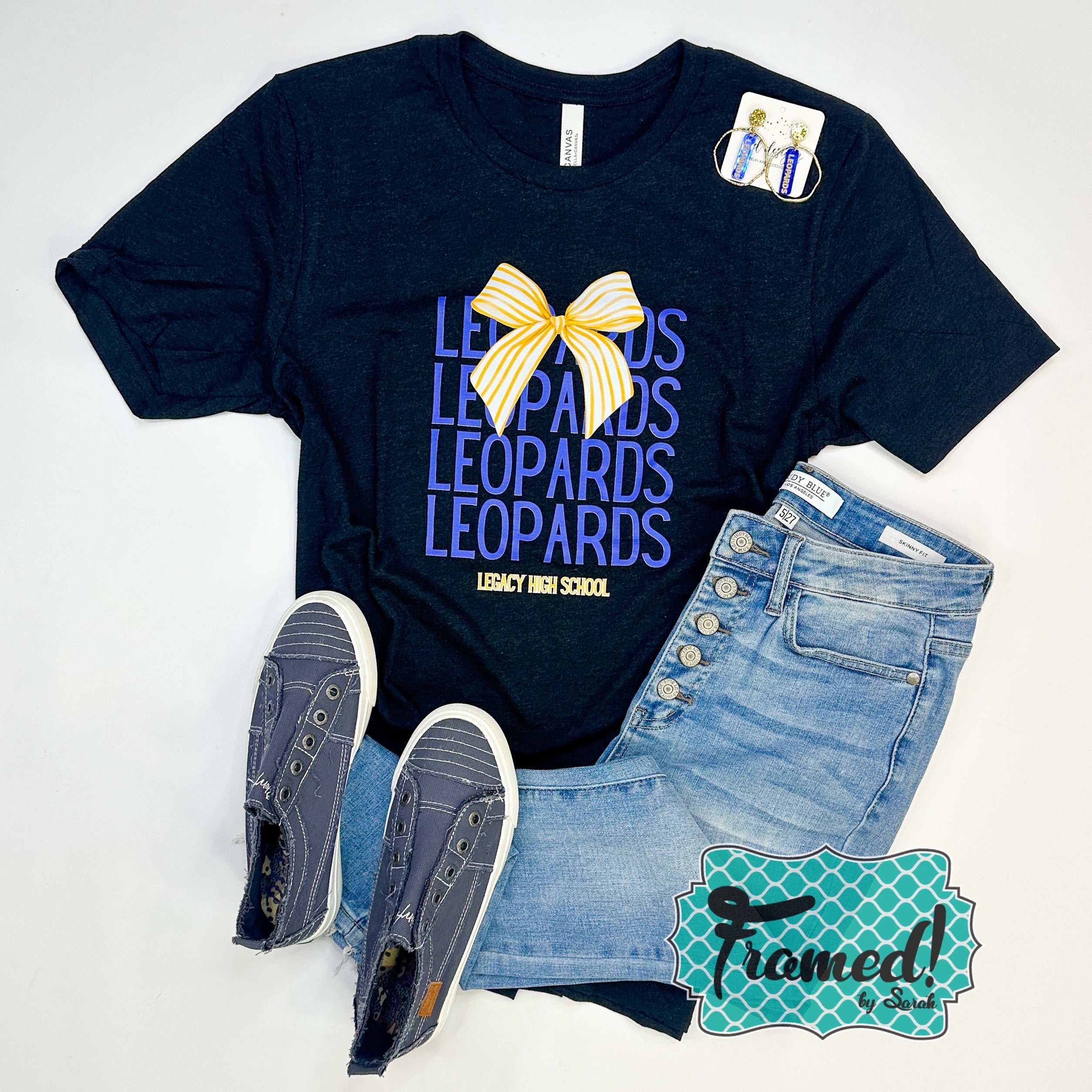 Team Name with Bow Spirit Tees