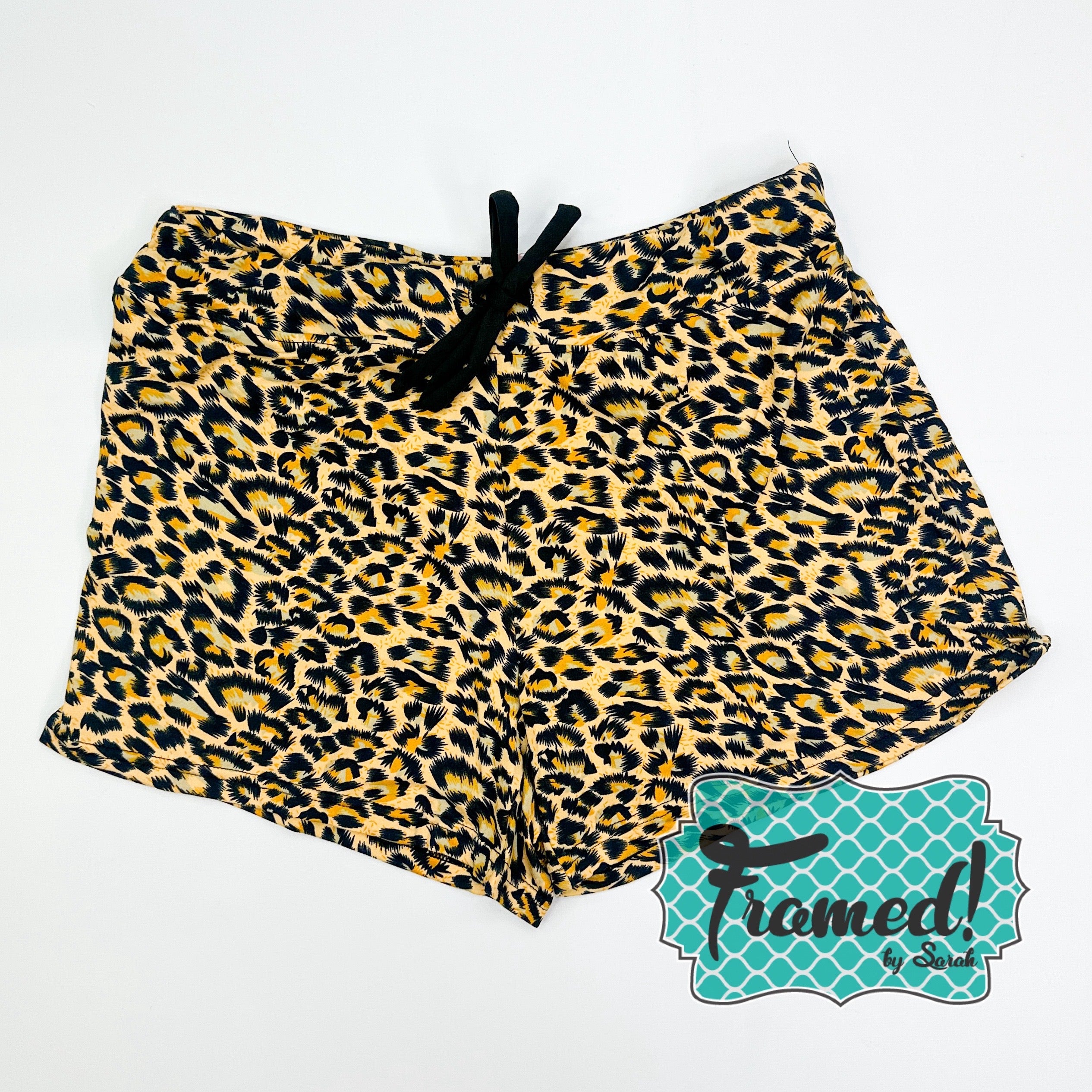 Leopard Print Pajama Shorts