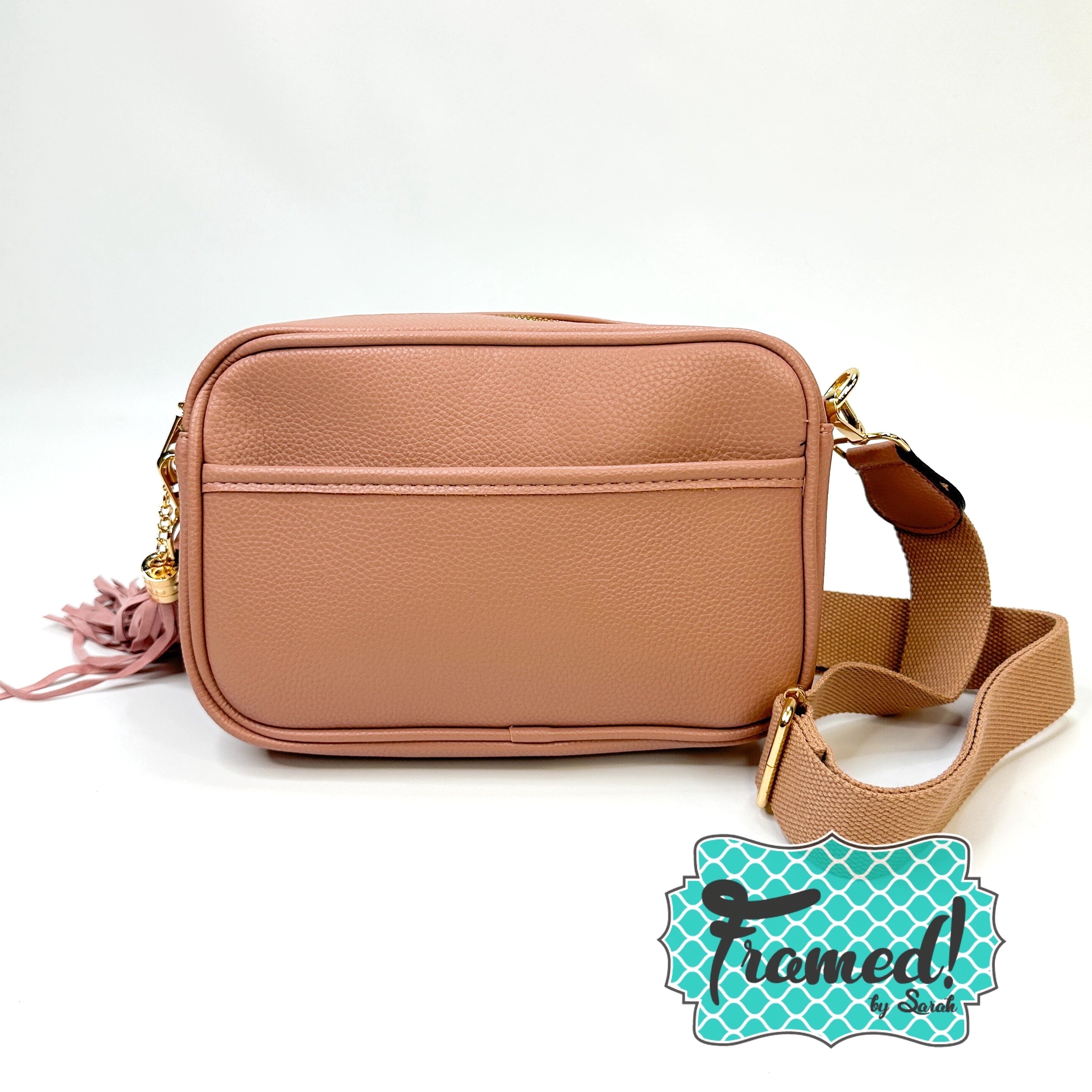 Blush Camera Crossbody Purse