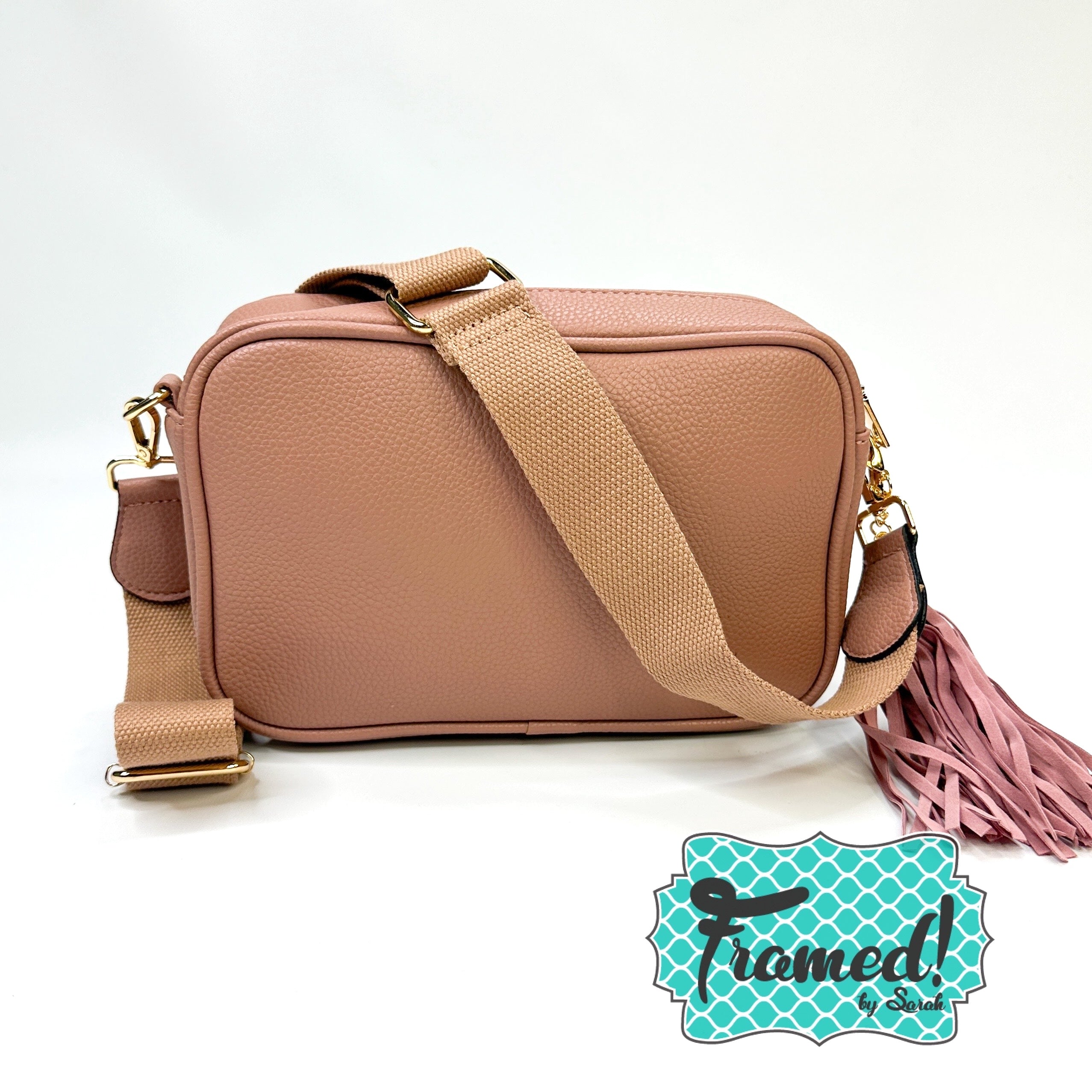 Blush Camera Crossbody Purse