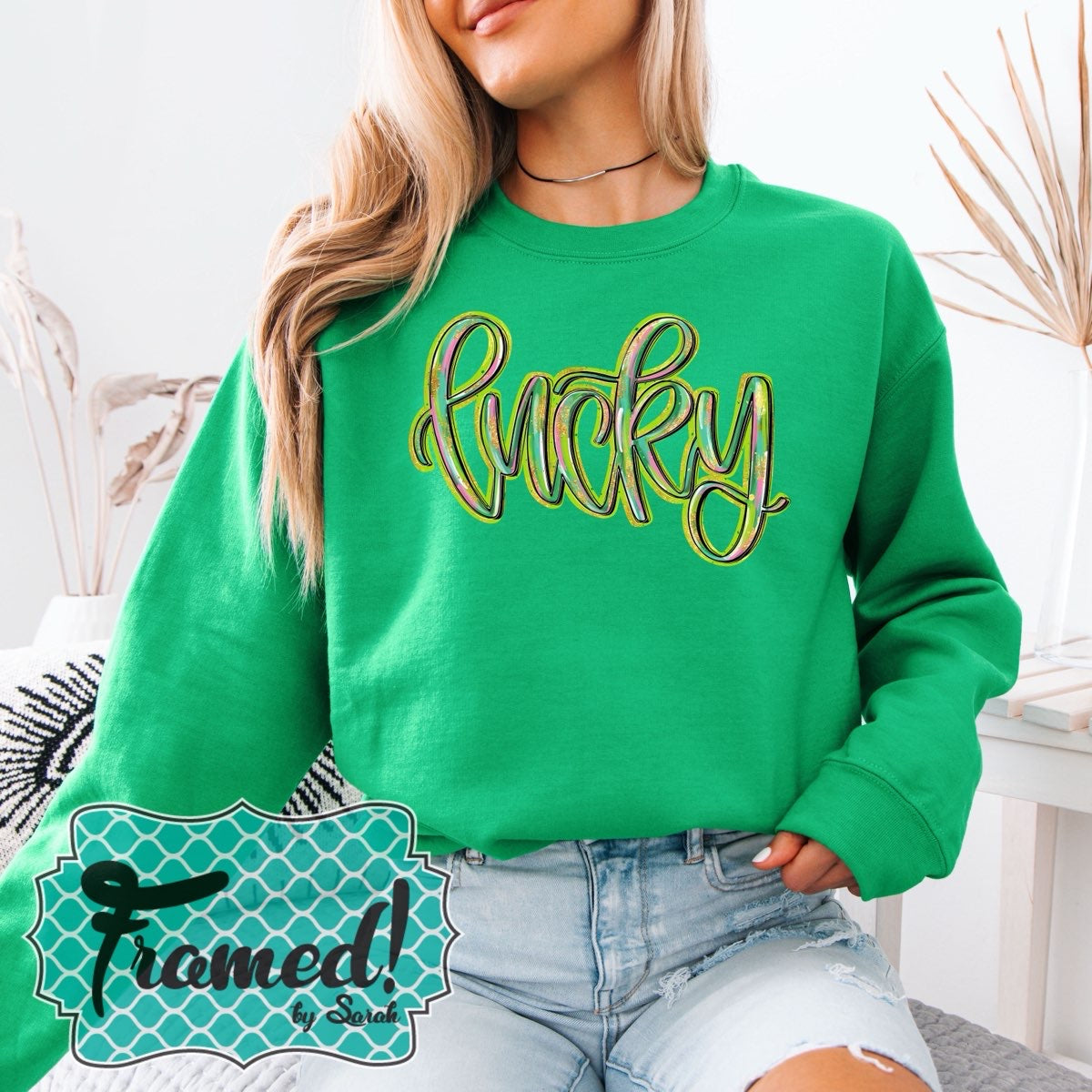 Green 'Lucky' Sweatshirt