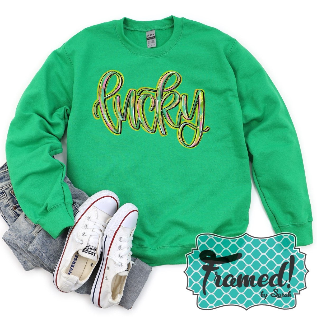 Green 'Lucky' Sweatshirt