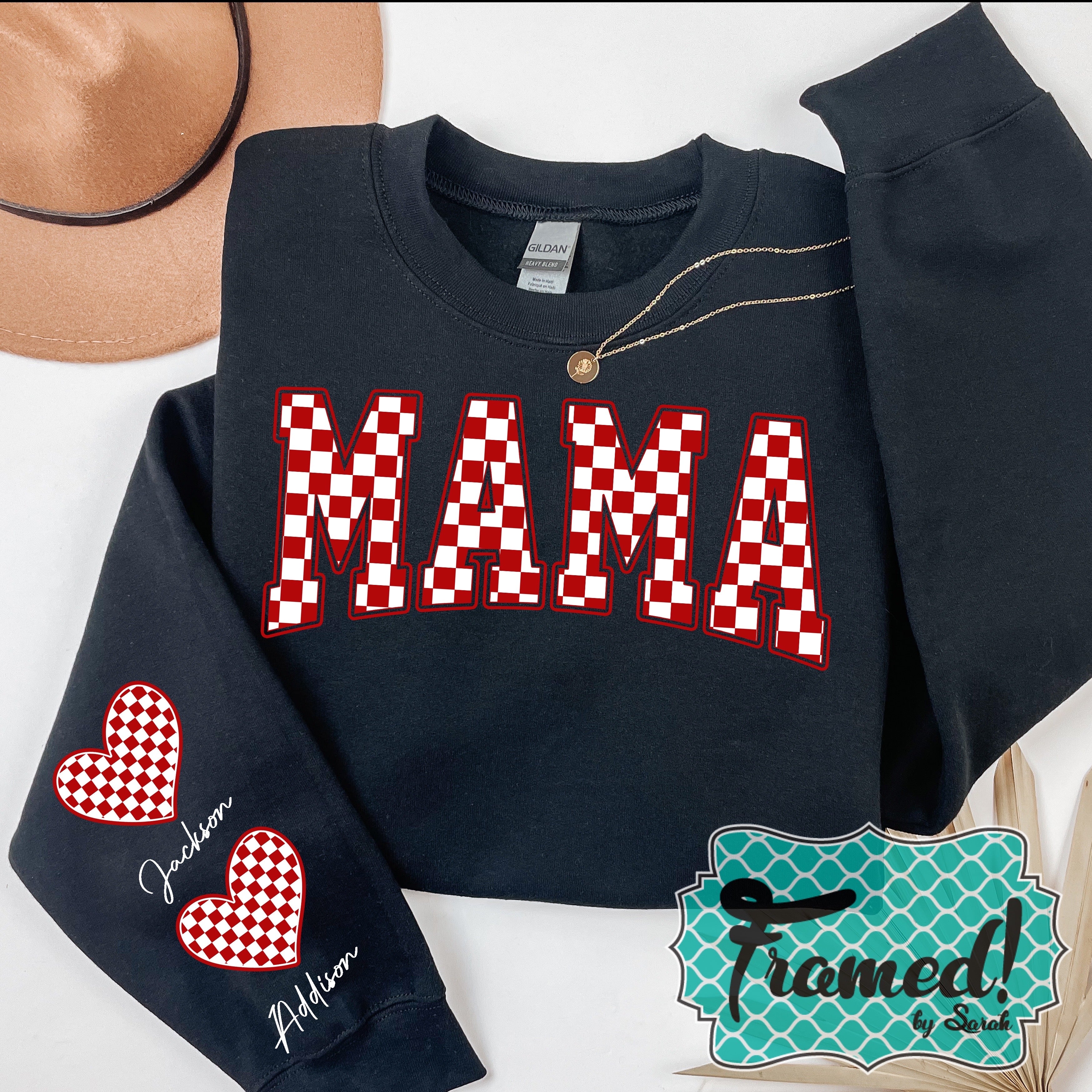 Customized 'Checkered MAMA' Sweatshirt